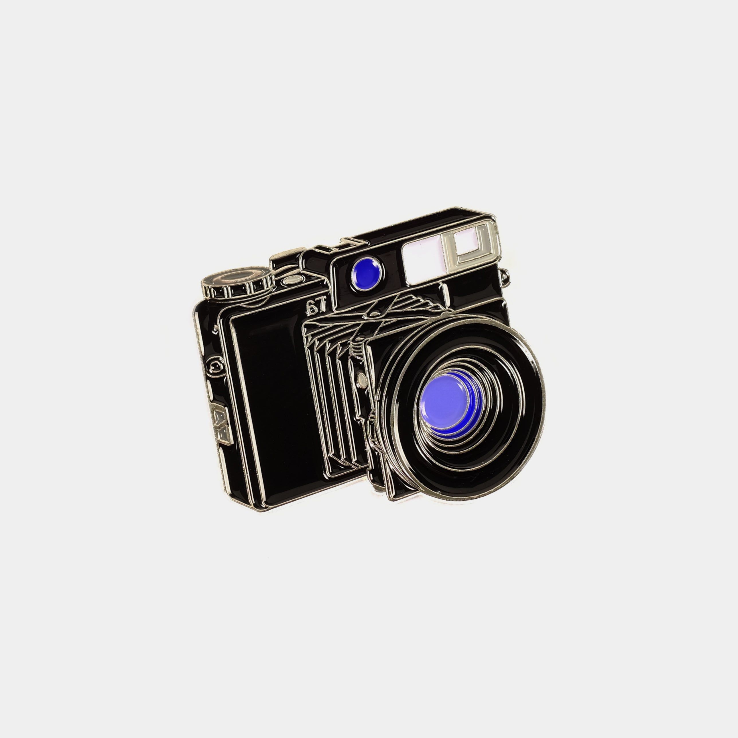 Medium Format Plaubel Makina 67 Camera Enamel Pin