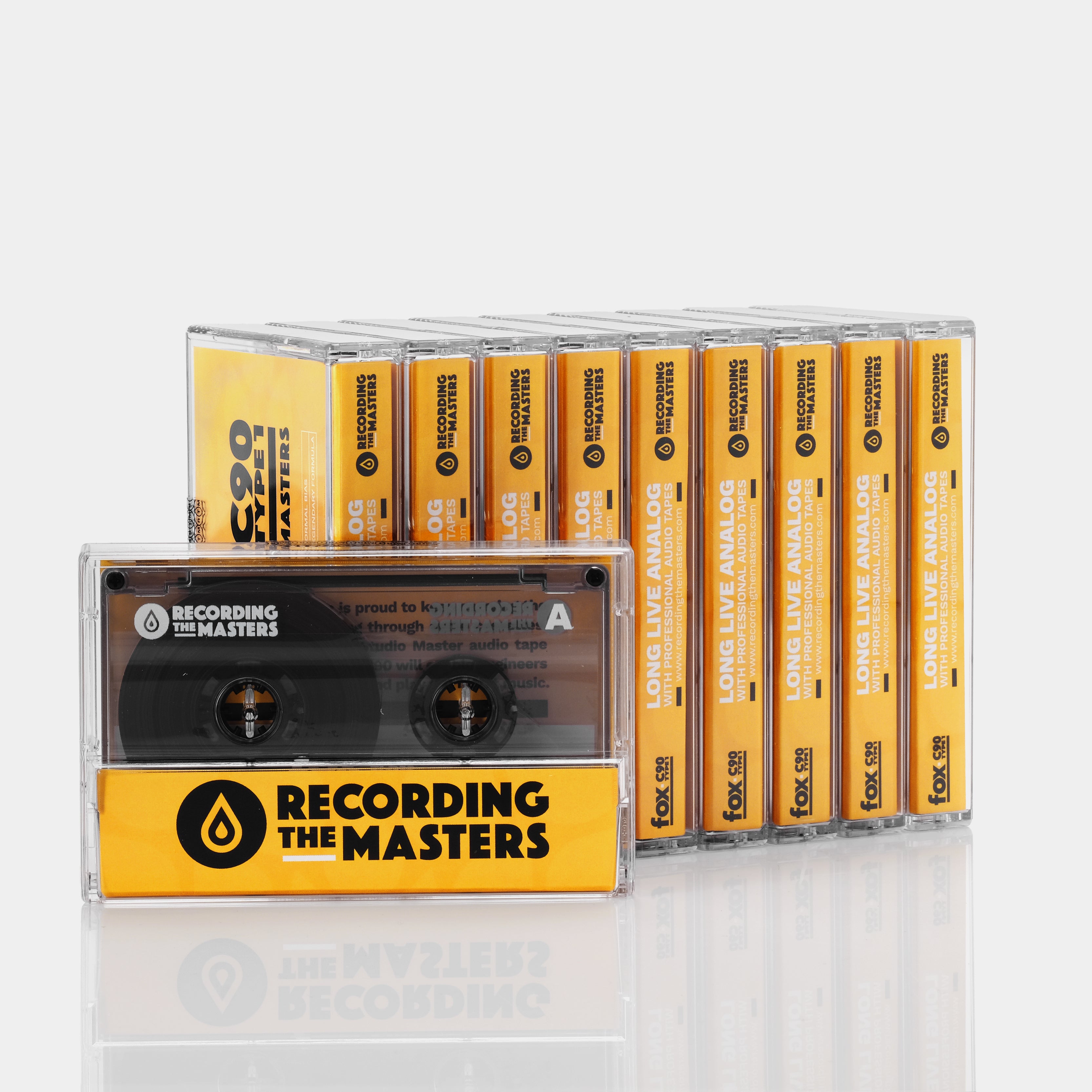 Fox C90 Type I 90 Min Blank Cassette Tapes (10 Pack)