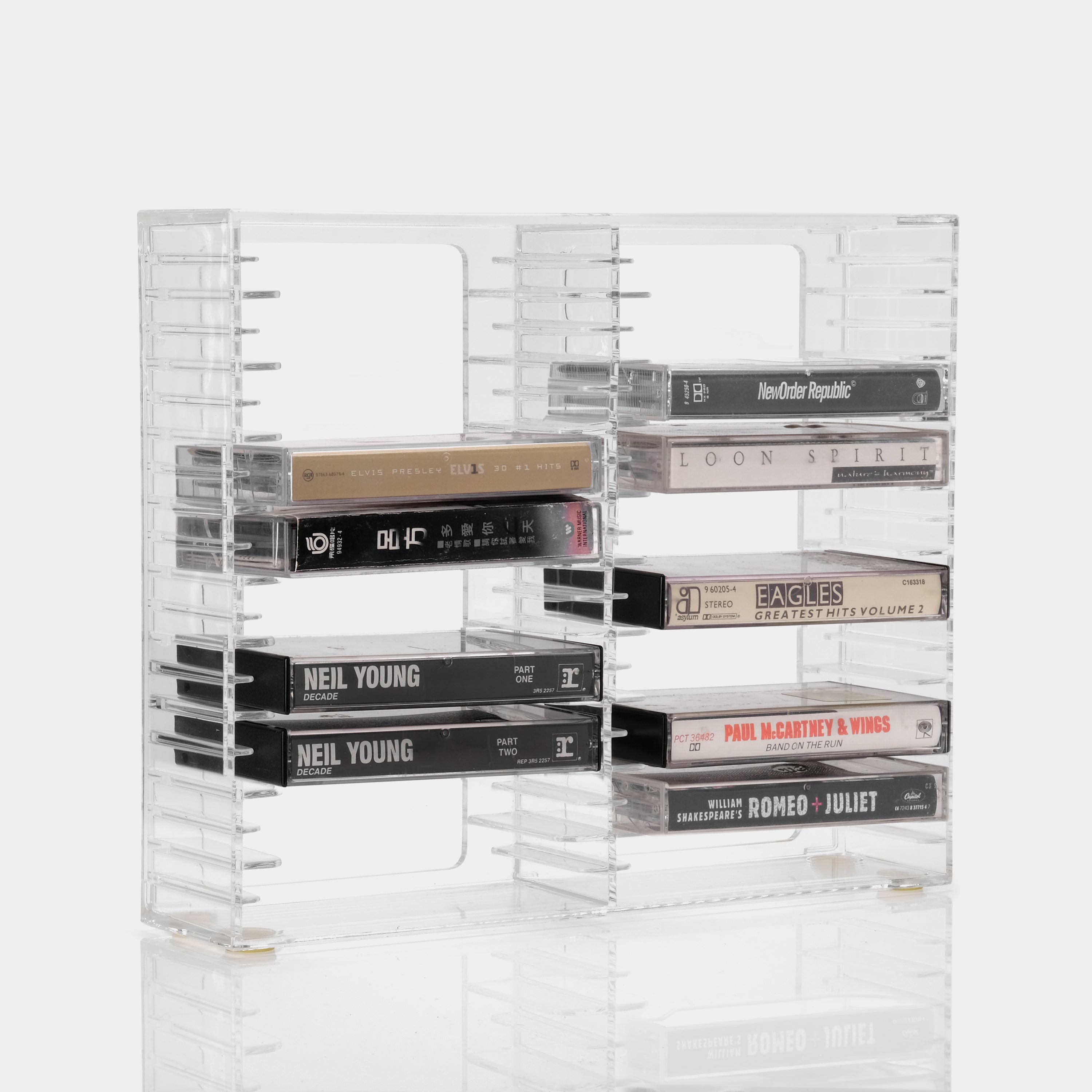 Clear Acrylic Cassette Tape Storage Unit