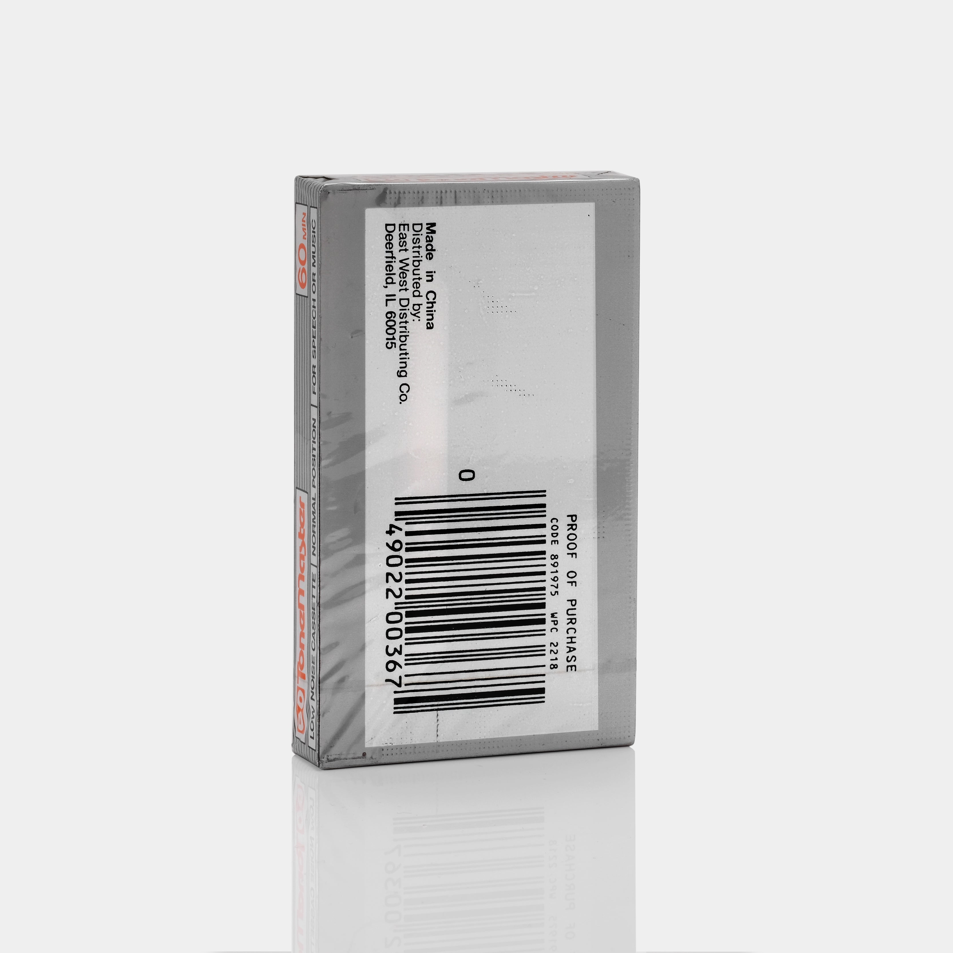 Tone Master Type I 60 Min Blank Cassette Tape