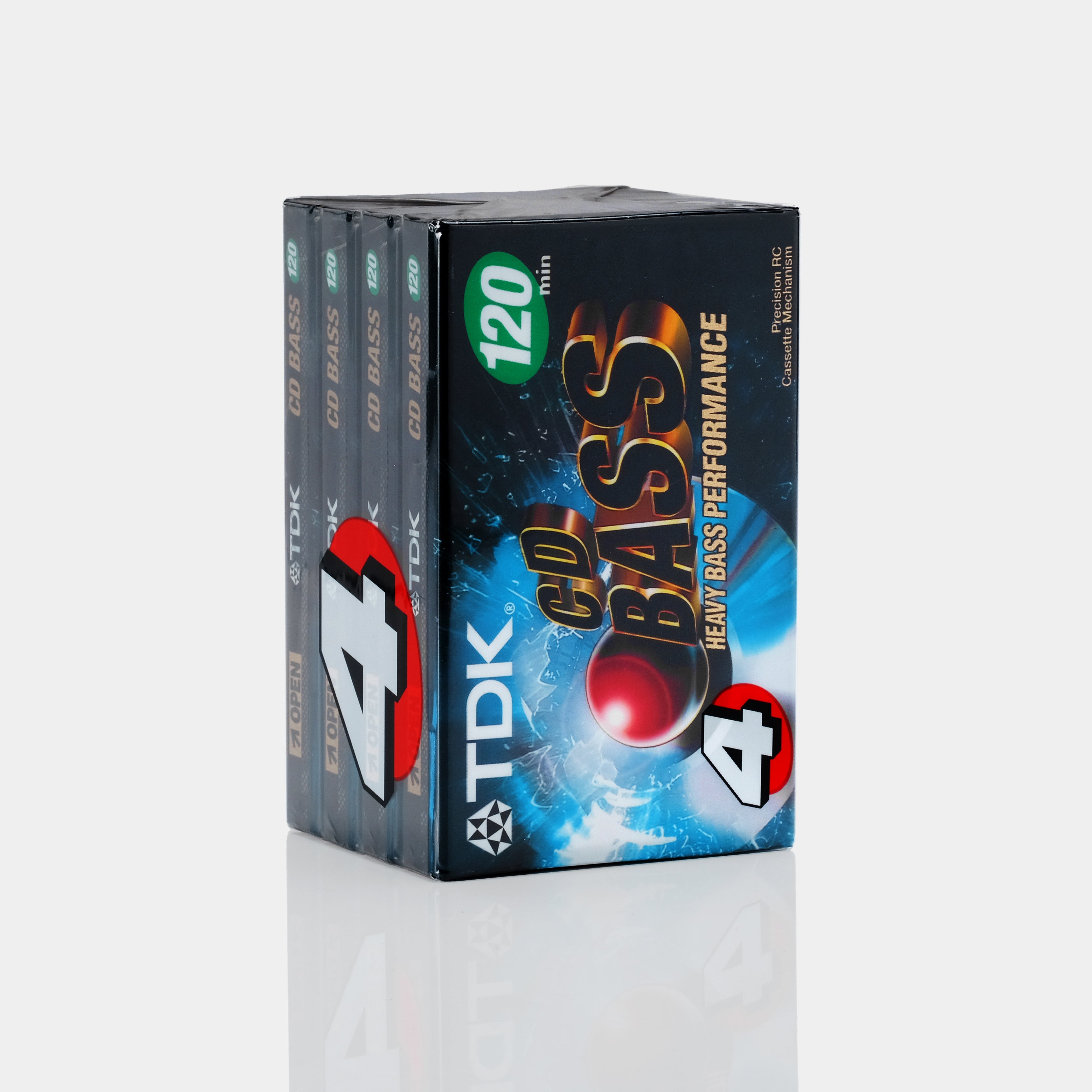 TDK CD Bass Type I 120 Min Blank Cassette Tapes (4 Pack)