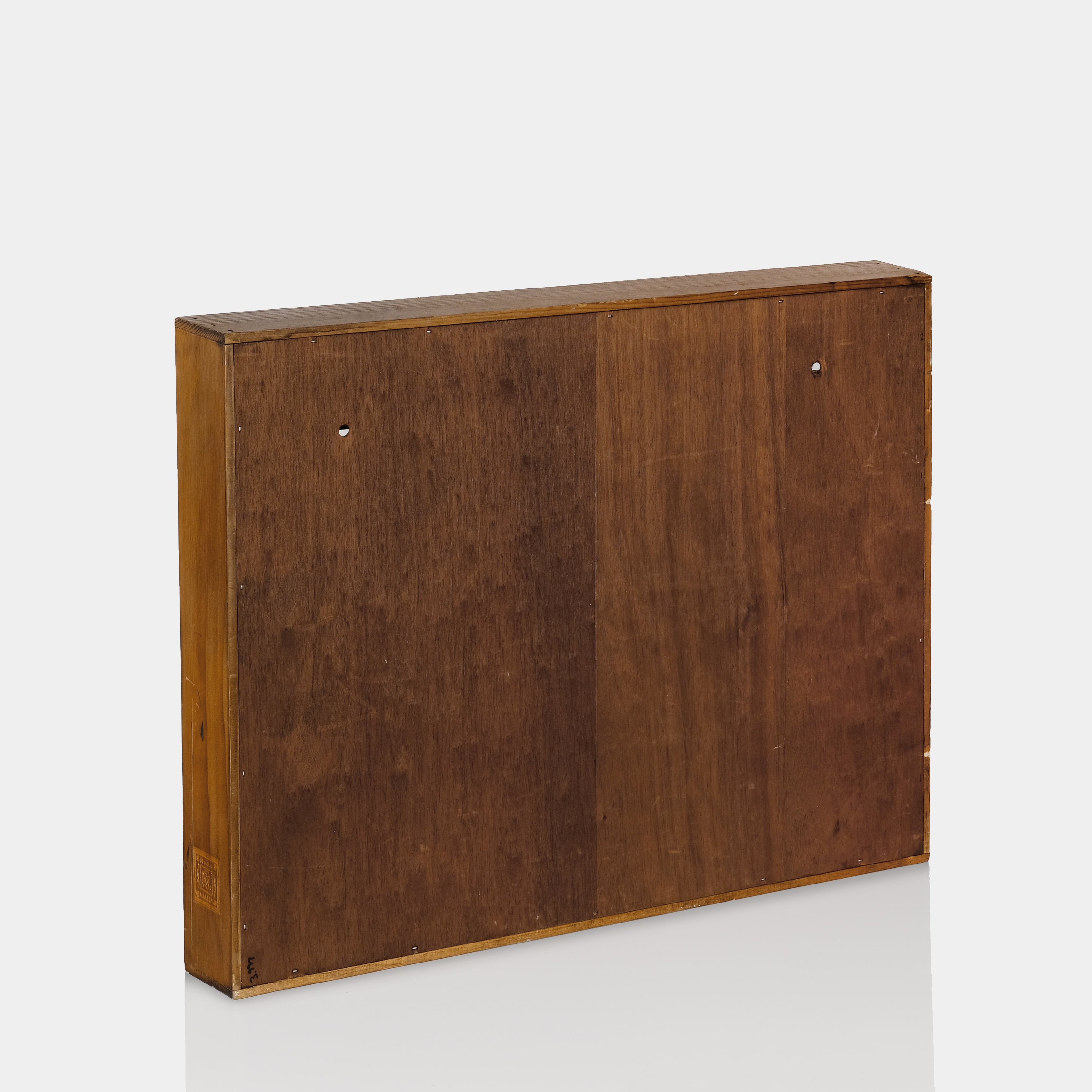 Napa Valley Box Company Dark Wood Cassette Storage Shelf for 100 Cassettes