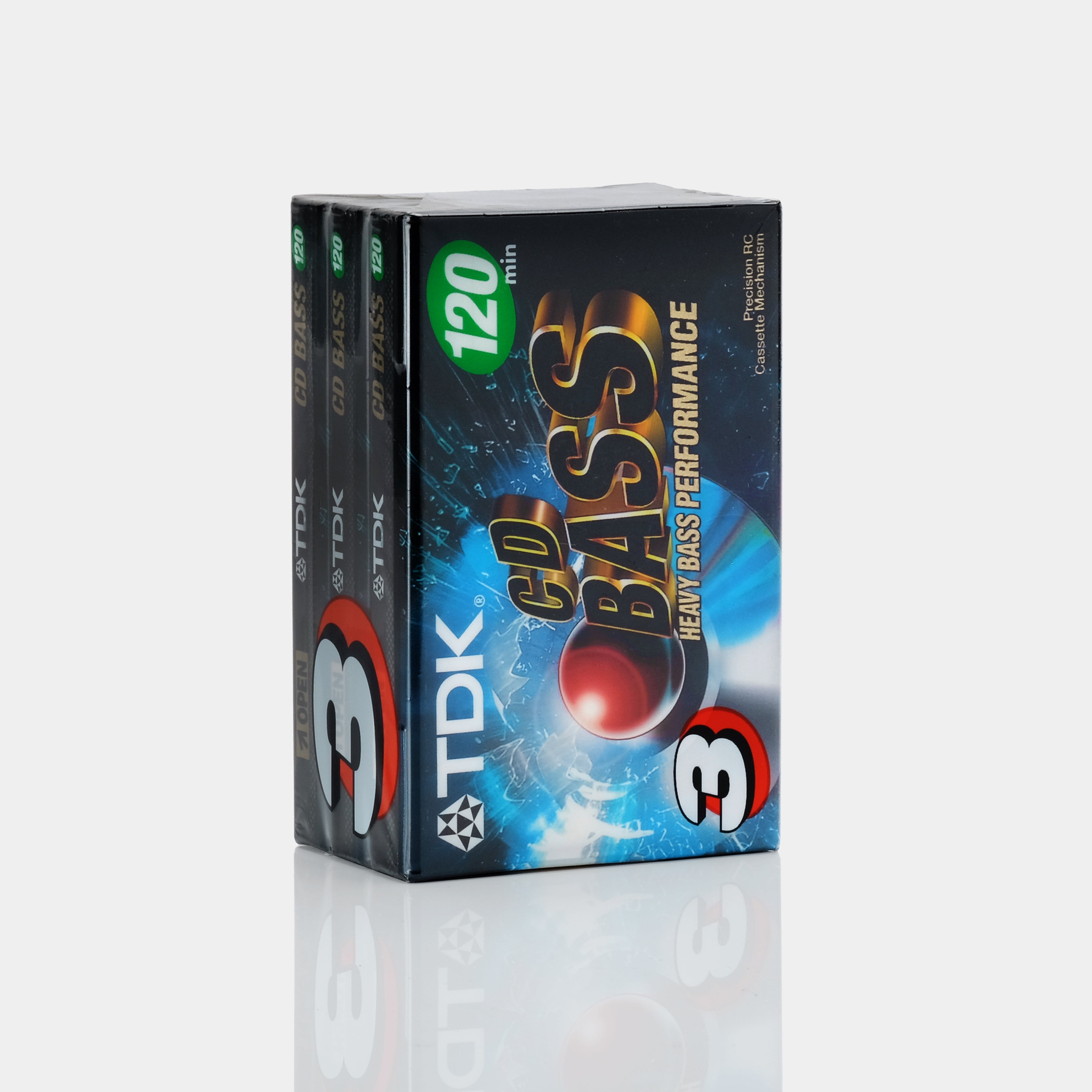TDK CD Bass Type I 120 Min Blank Cassette Tapes (3 Pack)
