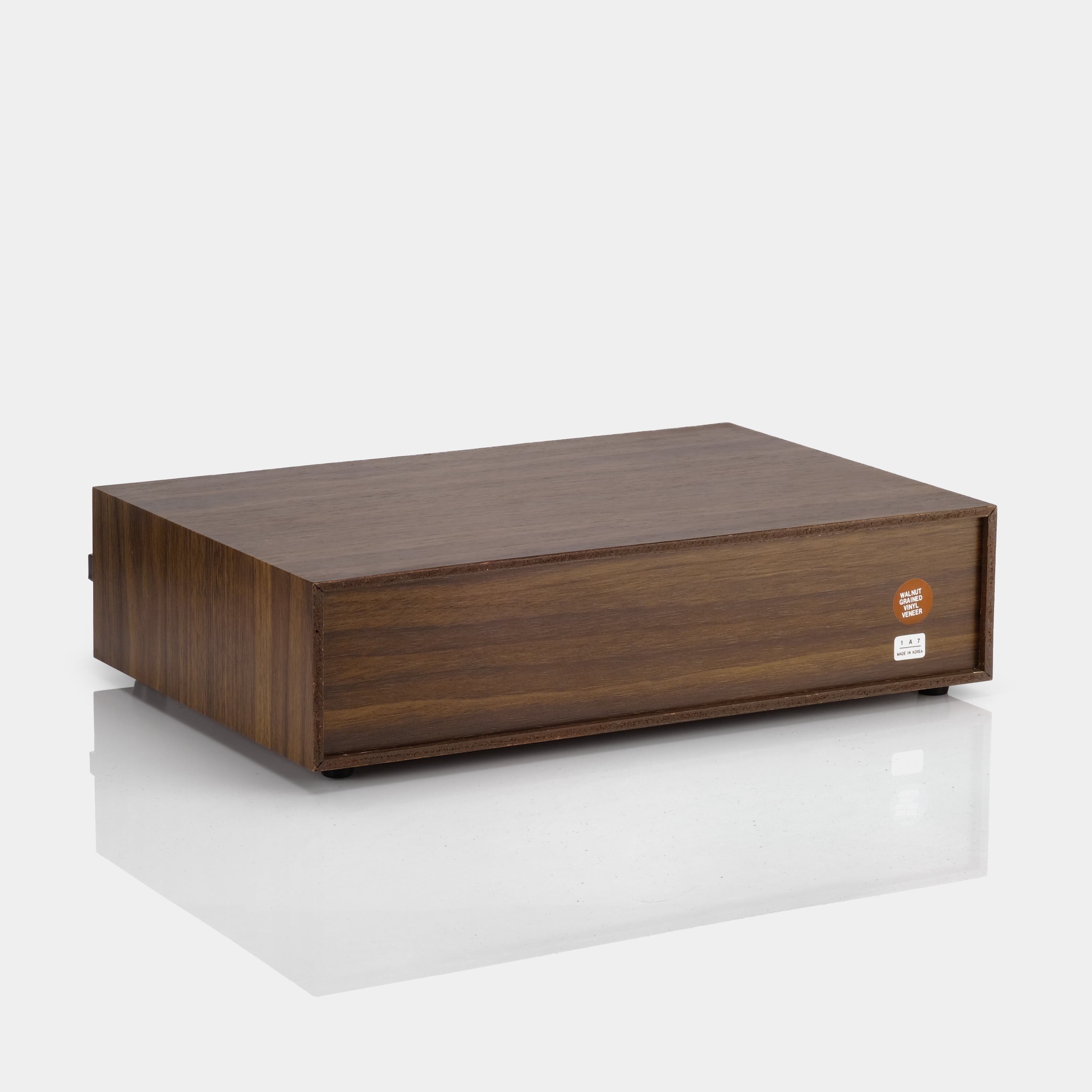 Realistic Wood Veneer Cassette Tape Storage Drawers