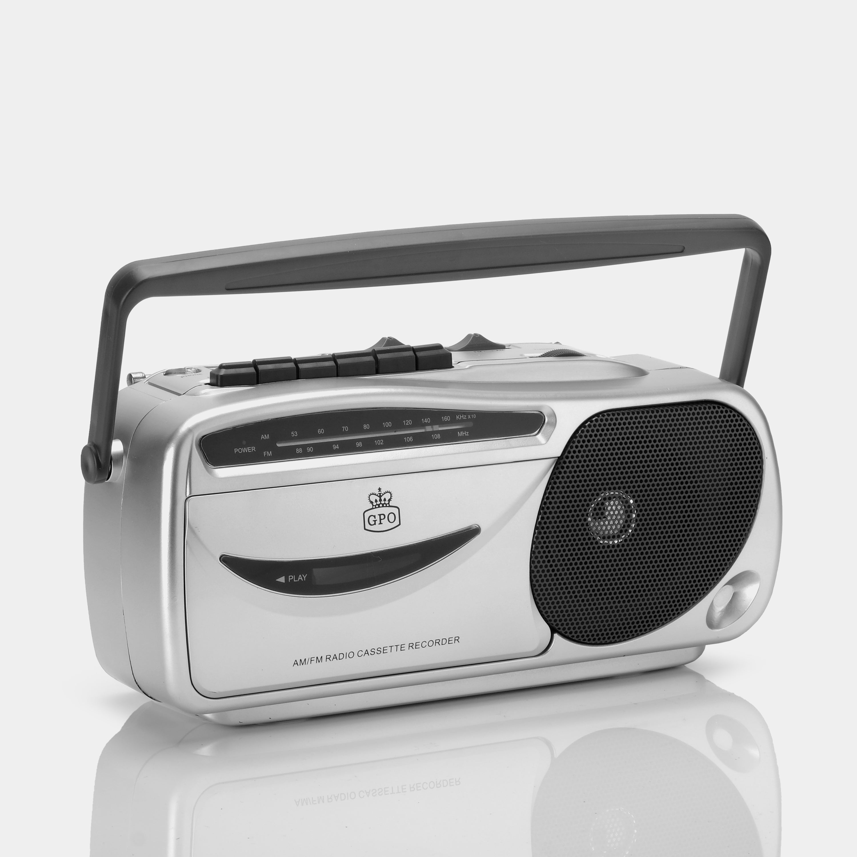 GPO Retro GPO 9401 Portable AM/FM Radio Cassette Recorder Player