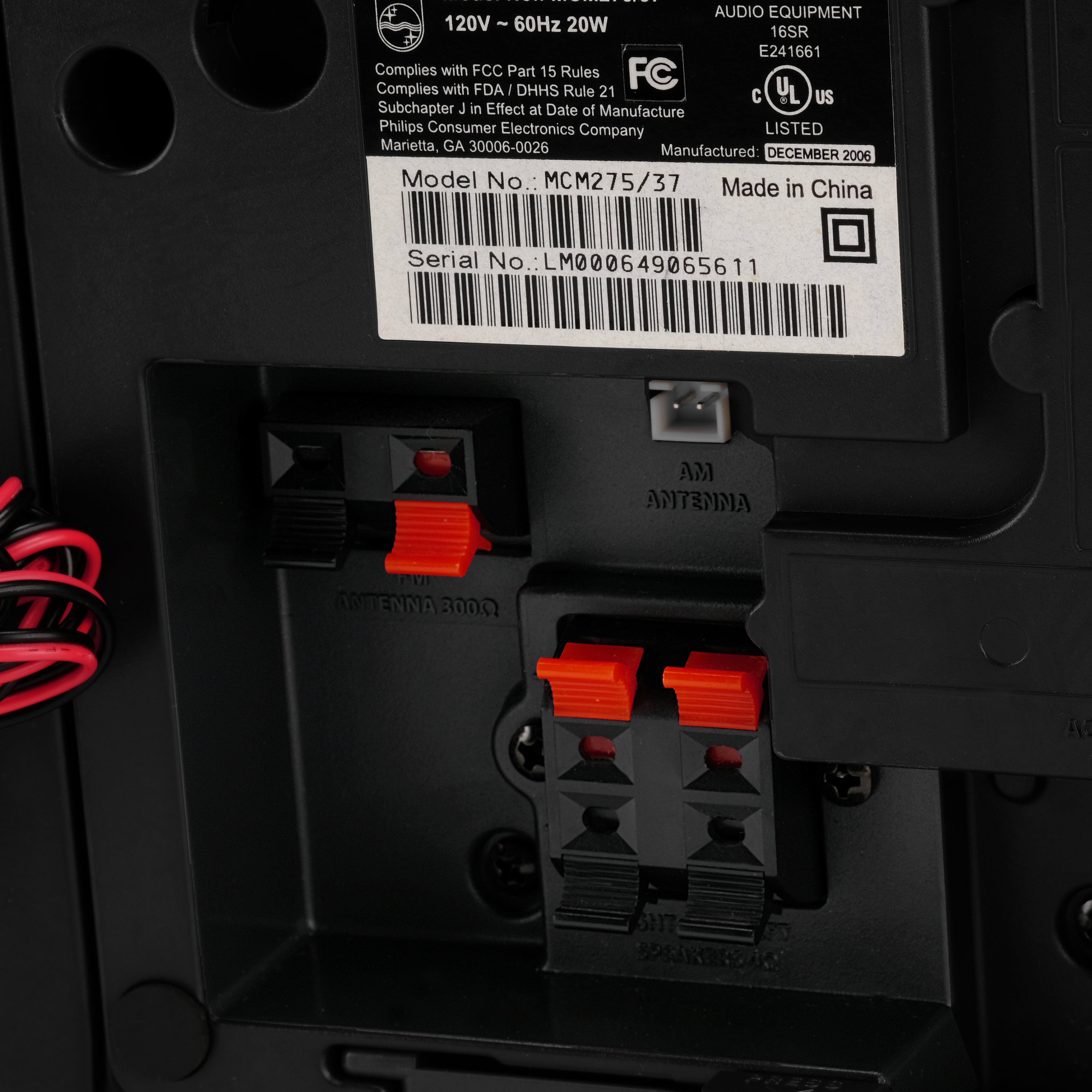 Philips MCM275/37 CD Player MP3 System