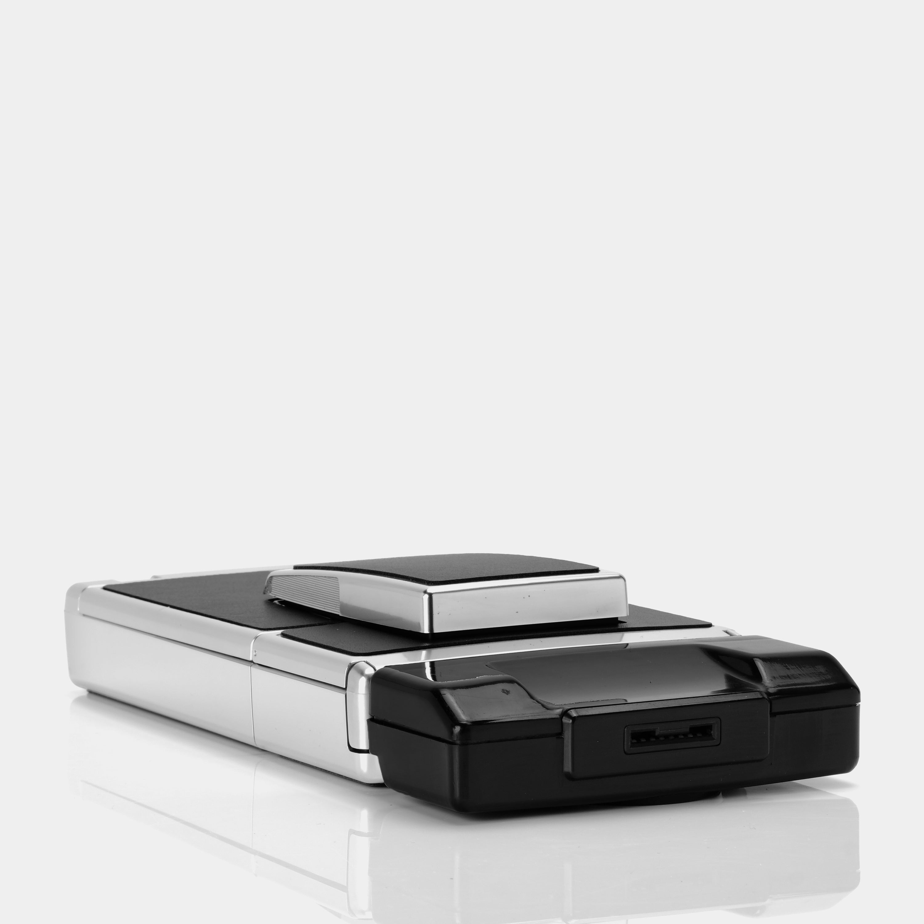 Polaroid SX-70 Alpha Prototype Sonar Chrome Folding Instant Film Camera