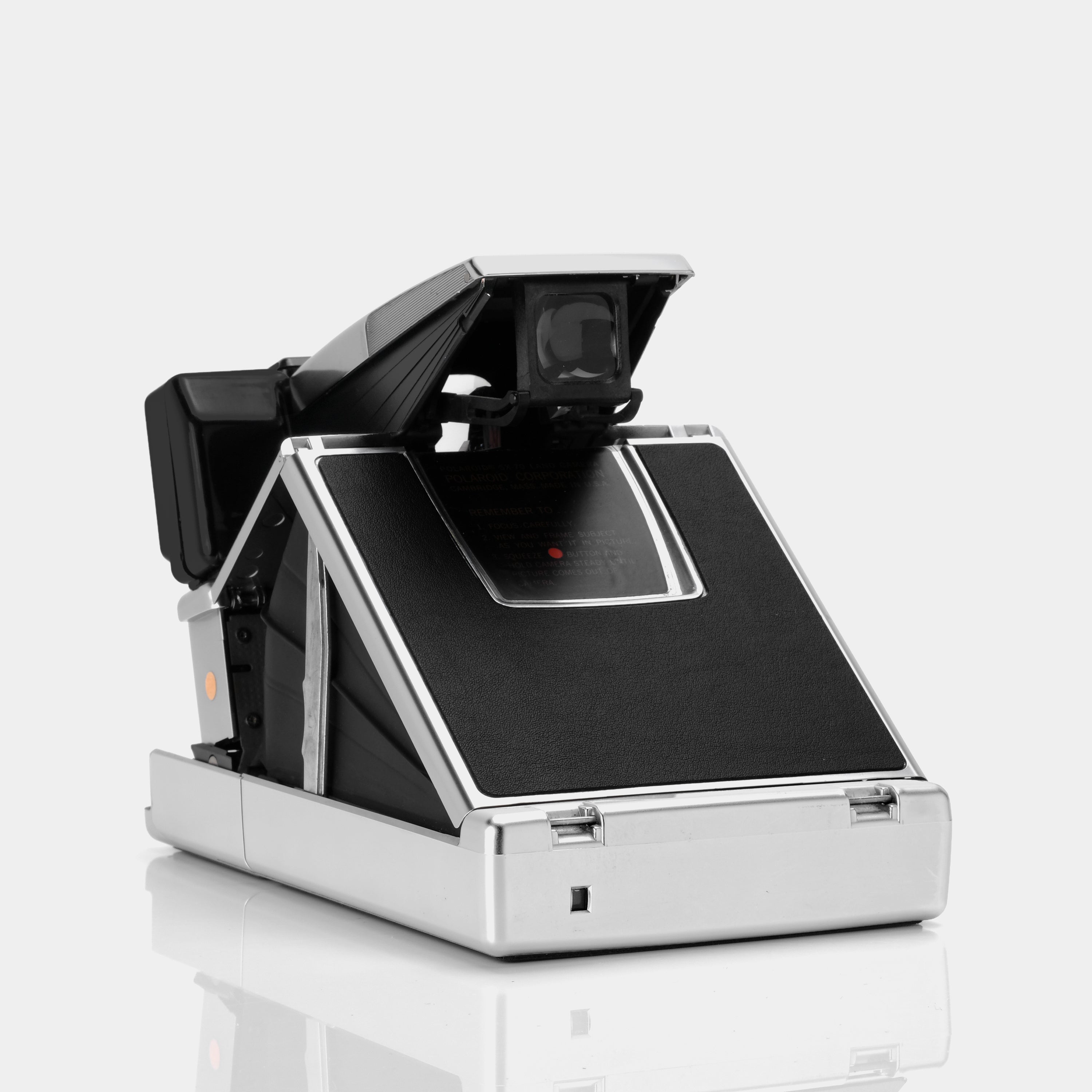 Polaroid SX-70 Alpha Prototype Sonar Chrome Folding Instant Film Camera
