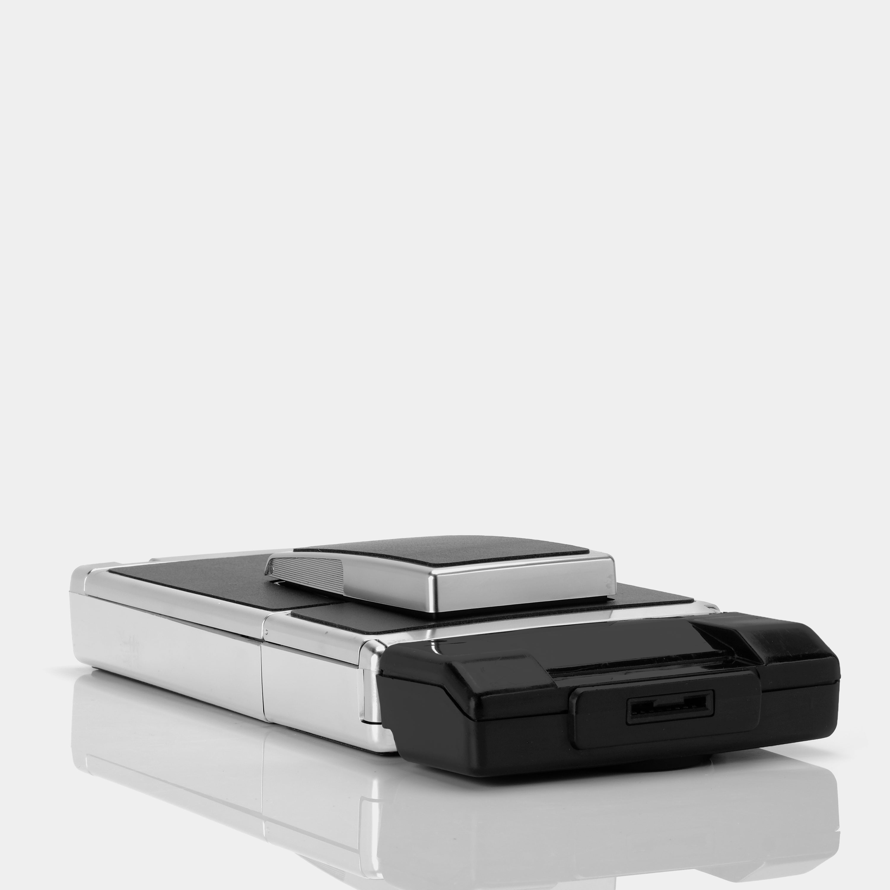 Polaroid SX-70 Alpha Prototype Sonar Chrome Folding Instant Film Camera