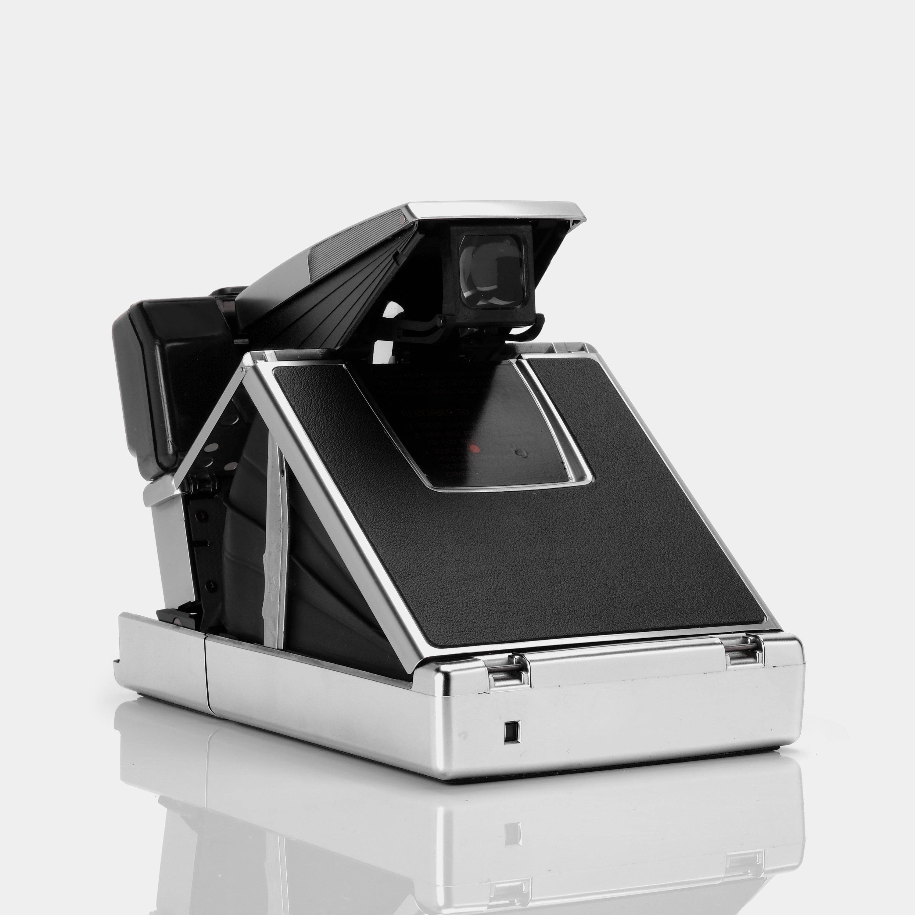 Polaroid SX-70 Alpha Prototype Sonar Chrome Folding Instant Film Camera