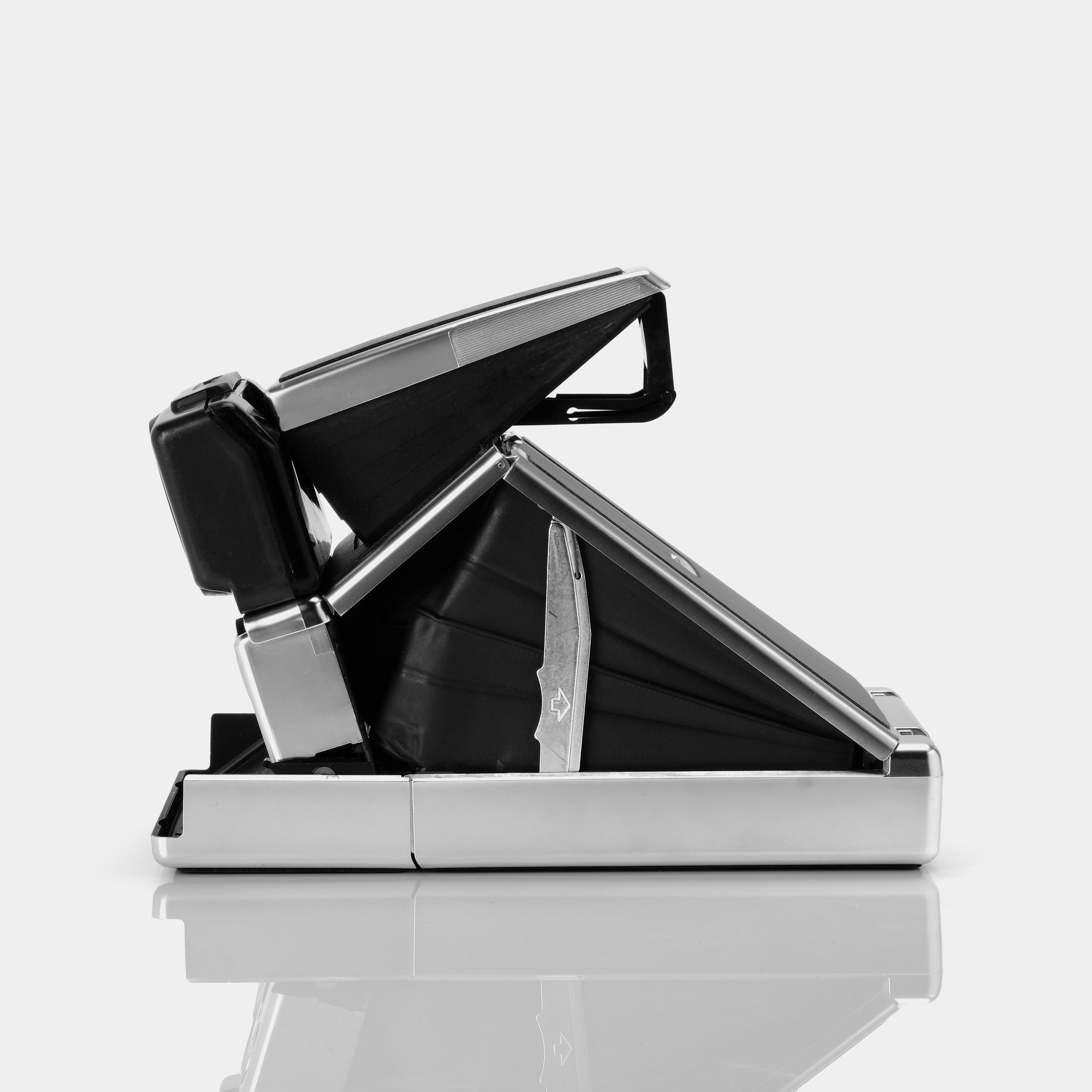 Polaroid SX-70 Alpha Prototype Sonar Chrome Folding Instant Film Camera