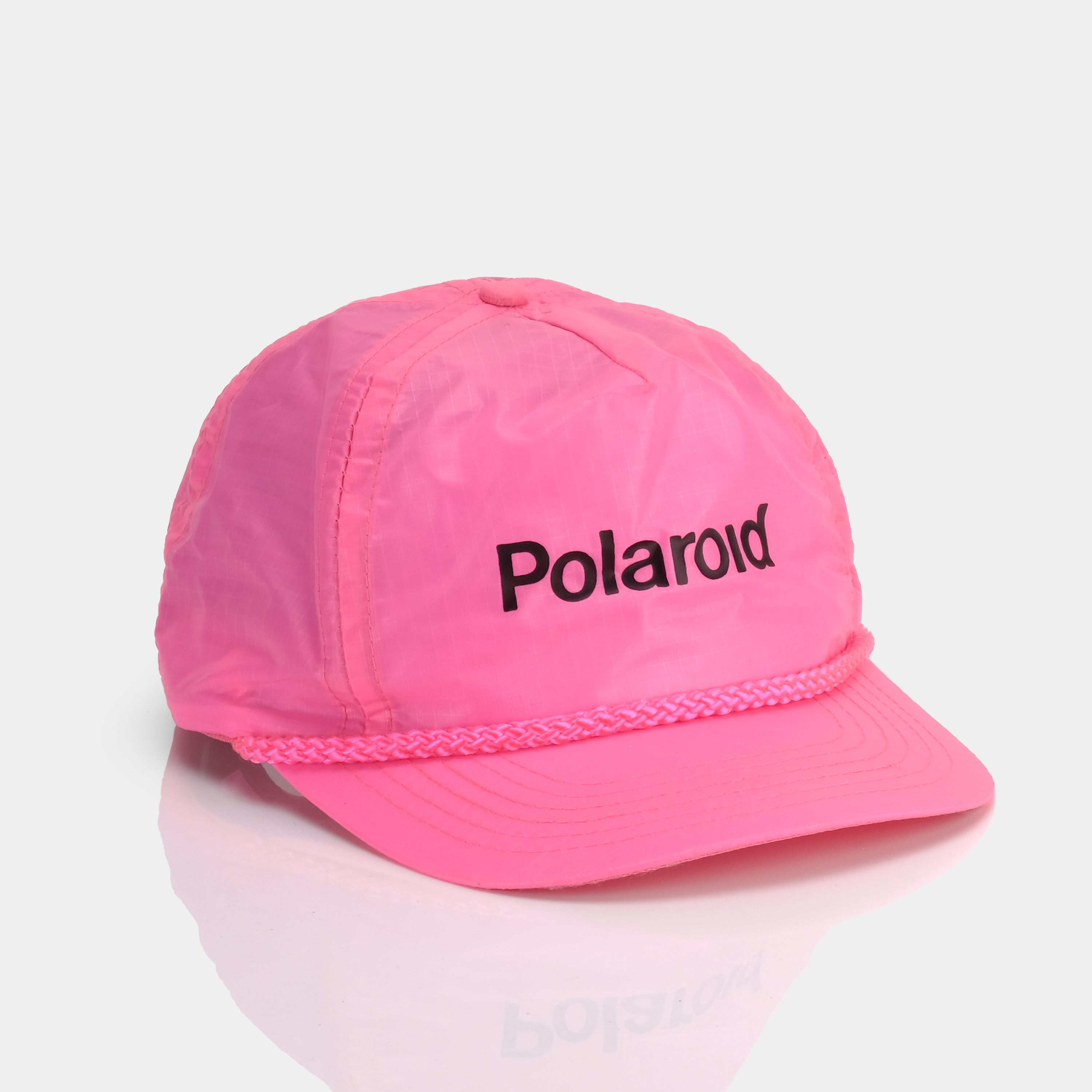 Vintage Polaroid Neon Pink Cap