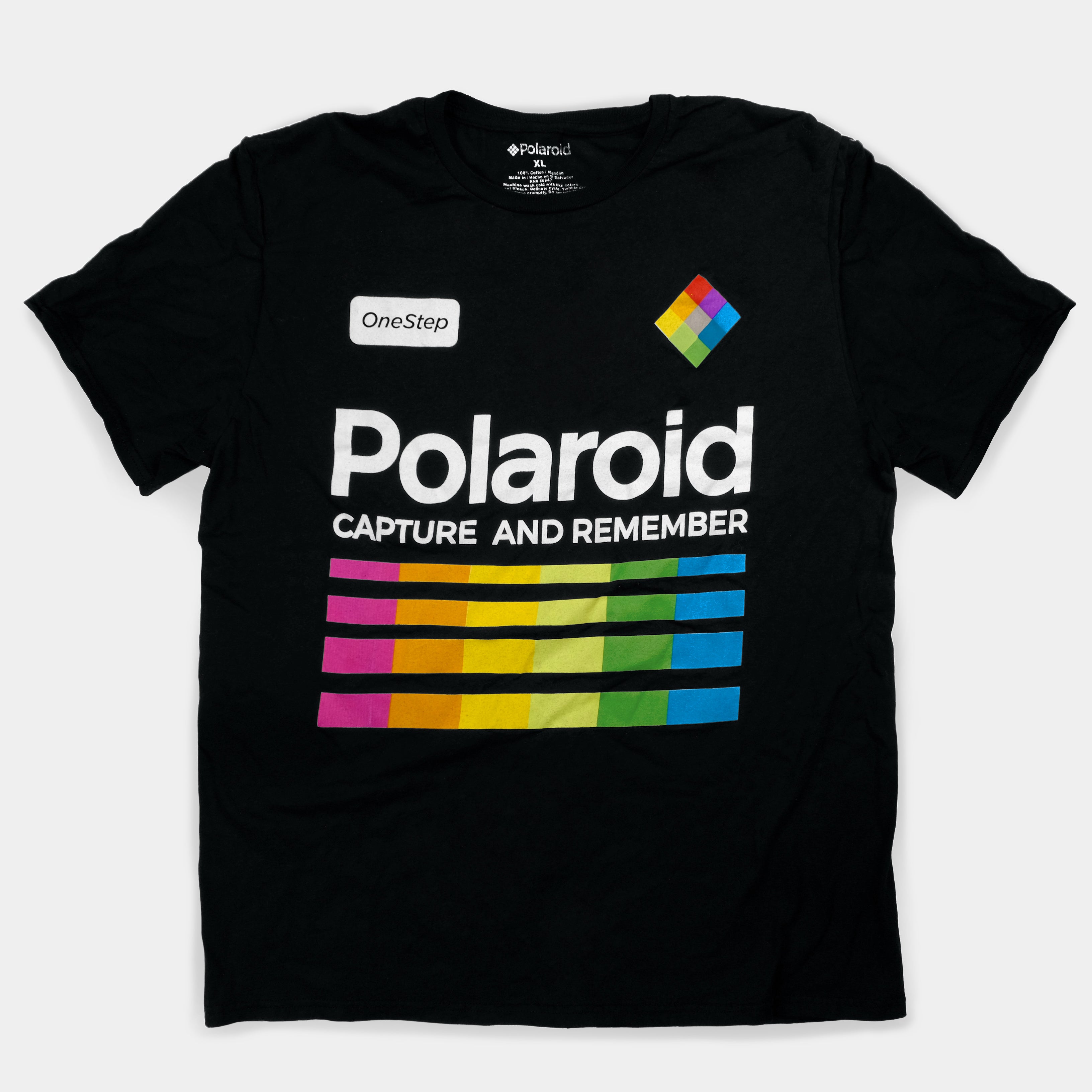 Polaroid One Step Capture and Remember Black T-Shirt - XL