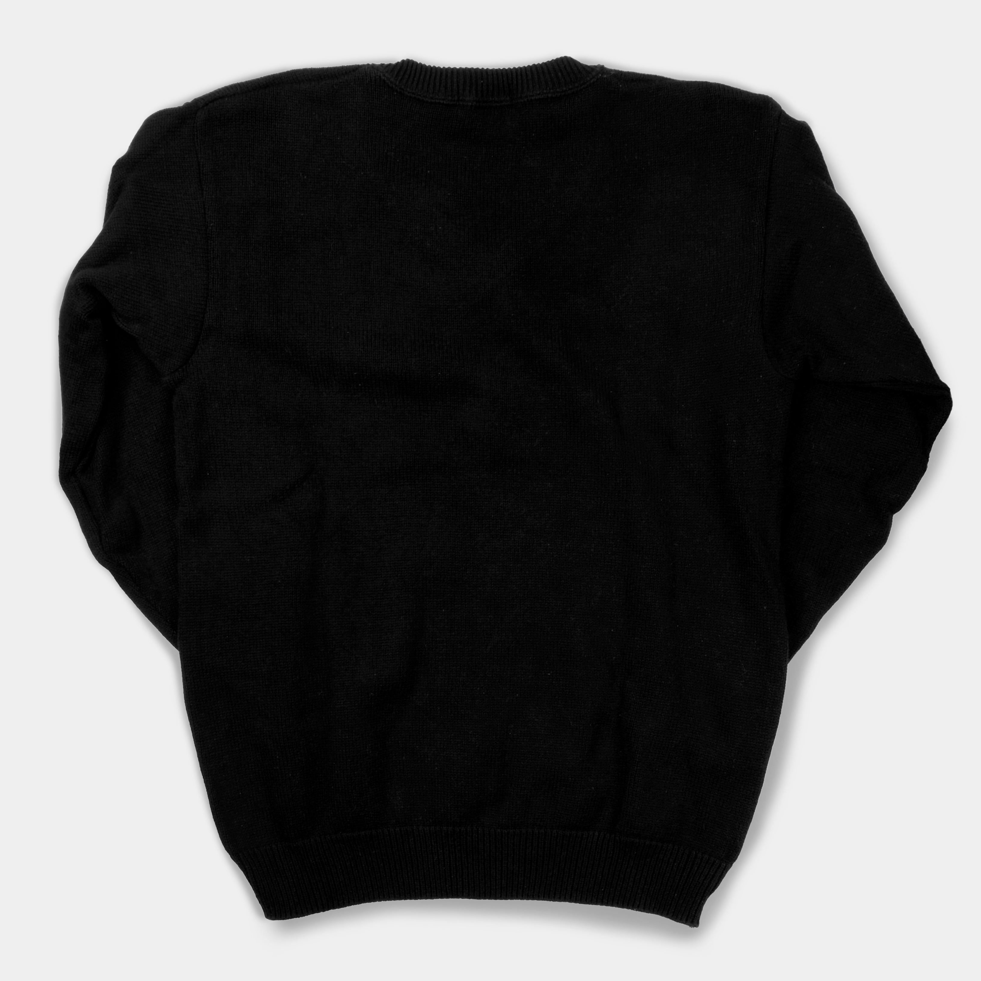 Vintage Fujifilm Black Knit Sweater - Medium
