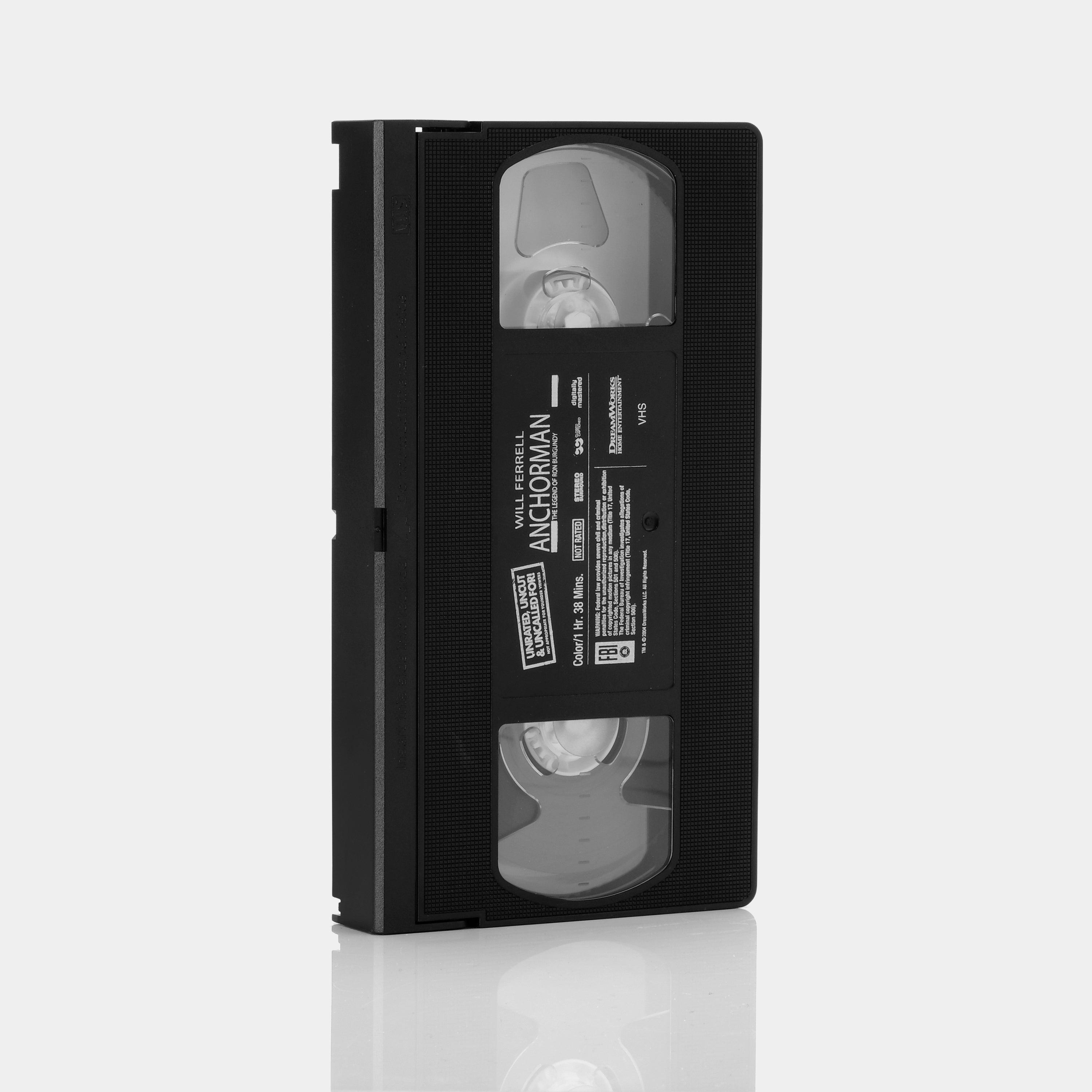 Anchorman: The Legend of Ron Burgundy (Unrated, Uncut and Uncalled For) VHS Tape