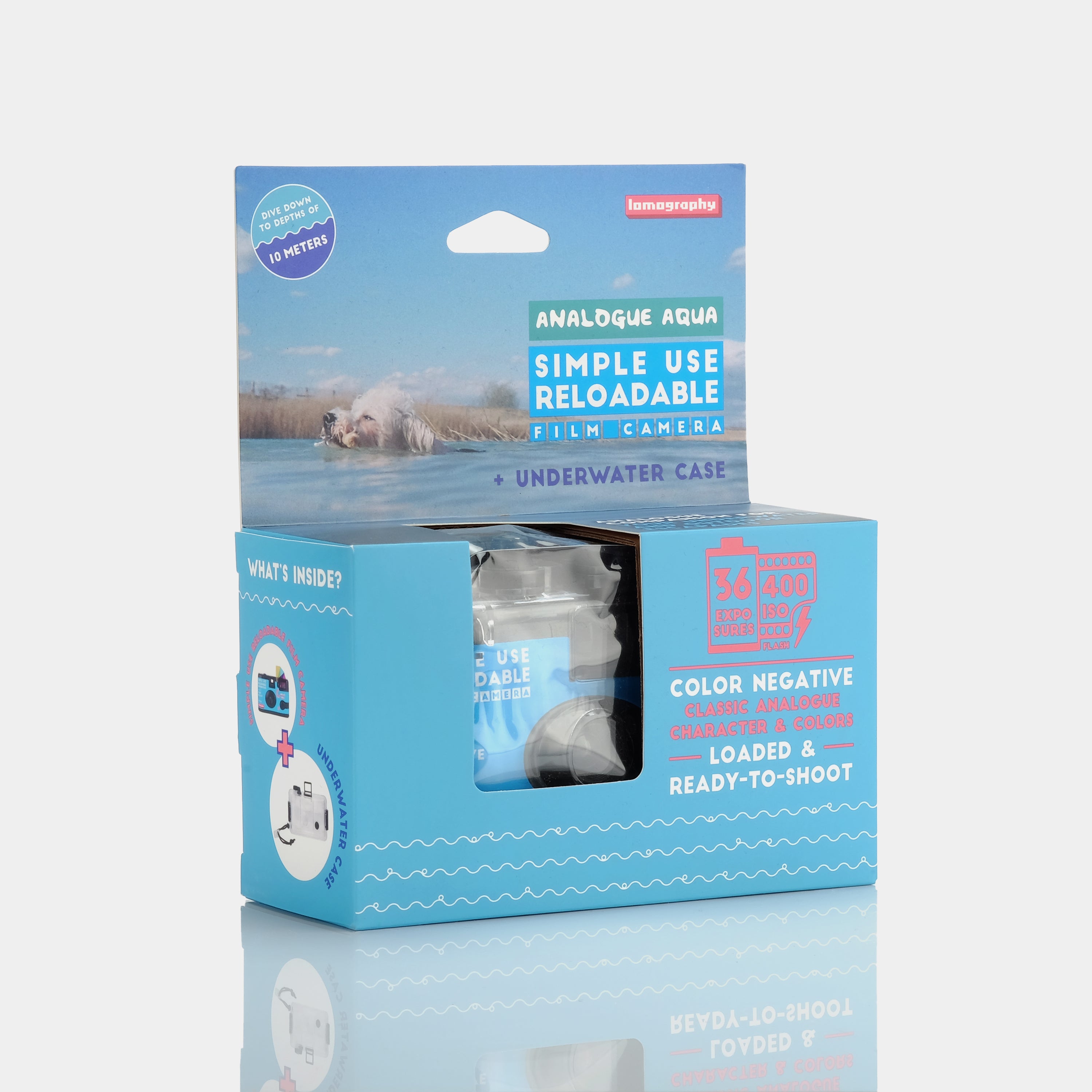 Lomography Analogue Aqua Underwater Simple Use 35mm Point and Shoot Film Camera