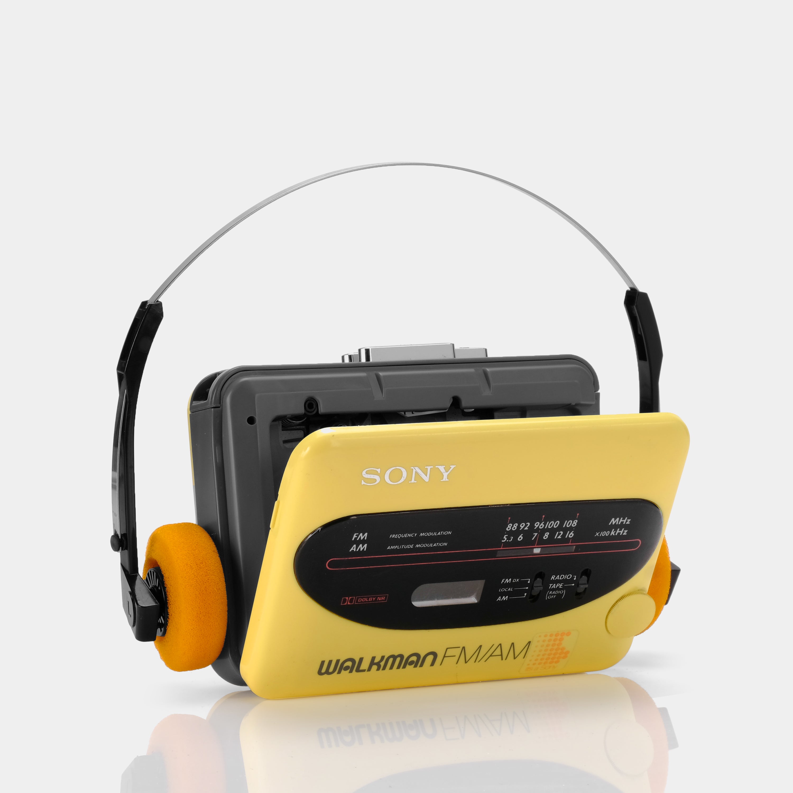 Sony Walkman WM-F38/F68 Yellow Portable Cassette Player (B-Grade)