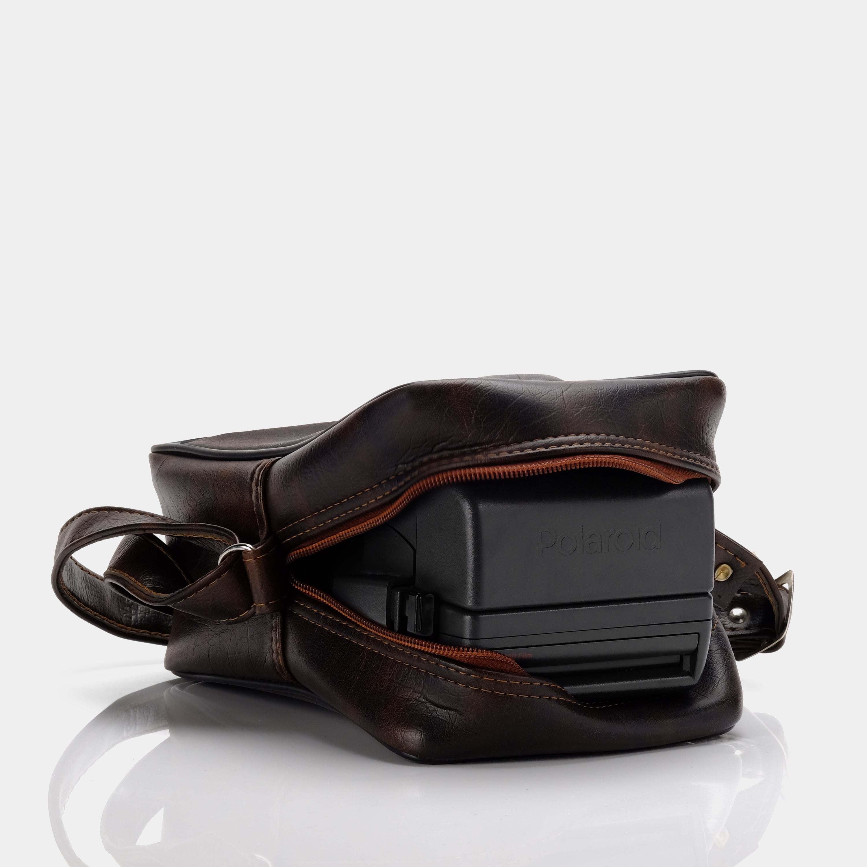 Vegan Leather Dark Chocolate Brown Camera Bag