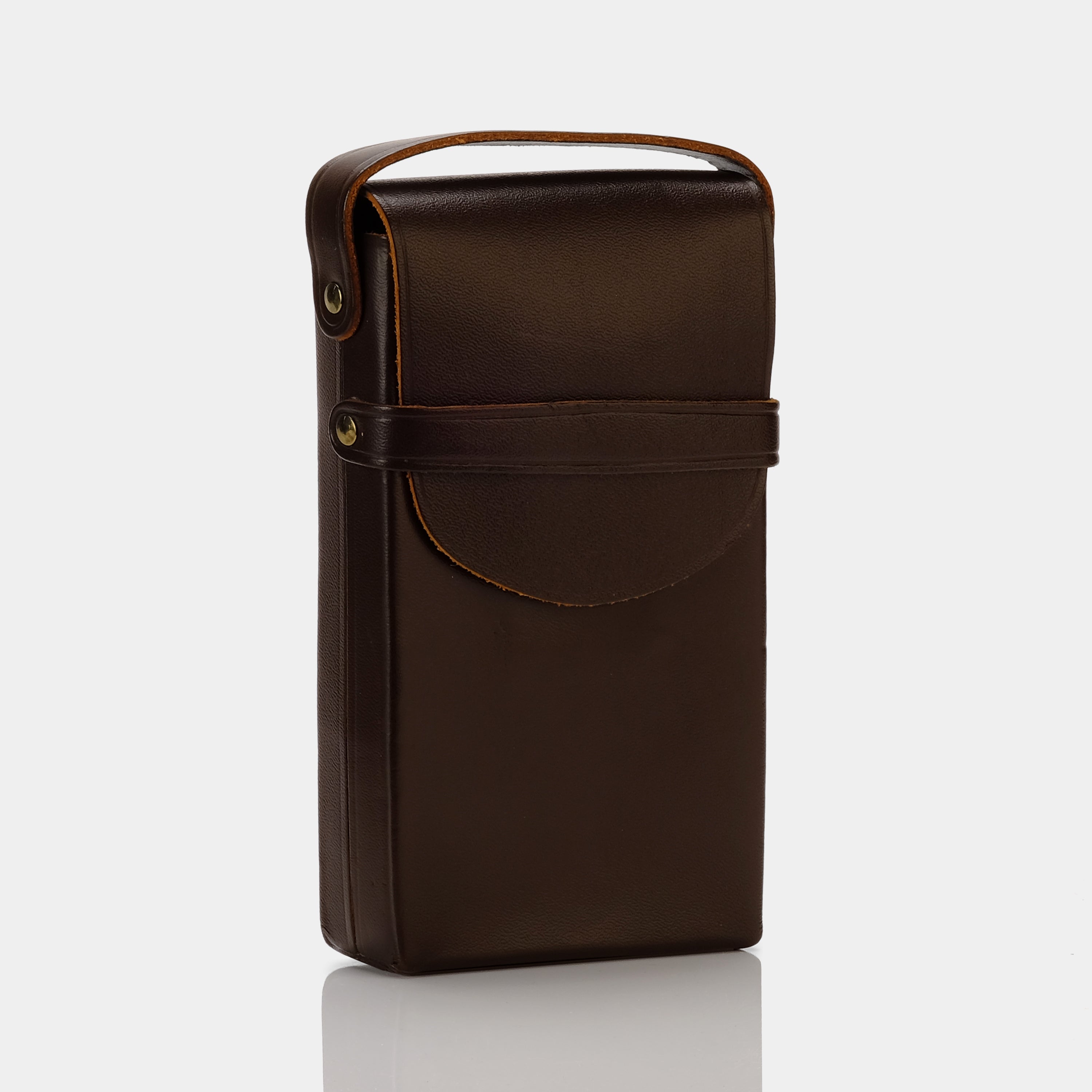 Dark Brown Leather Folding Camera Case