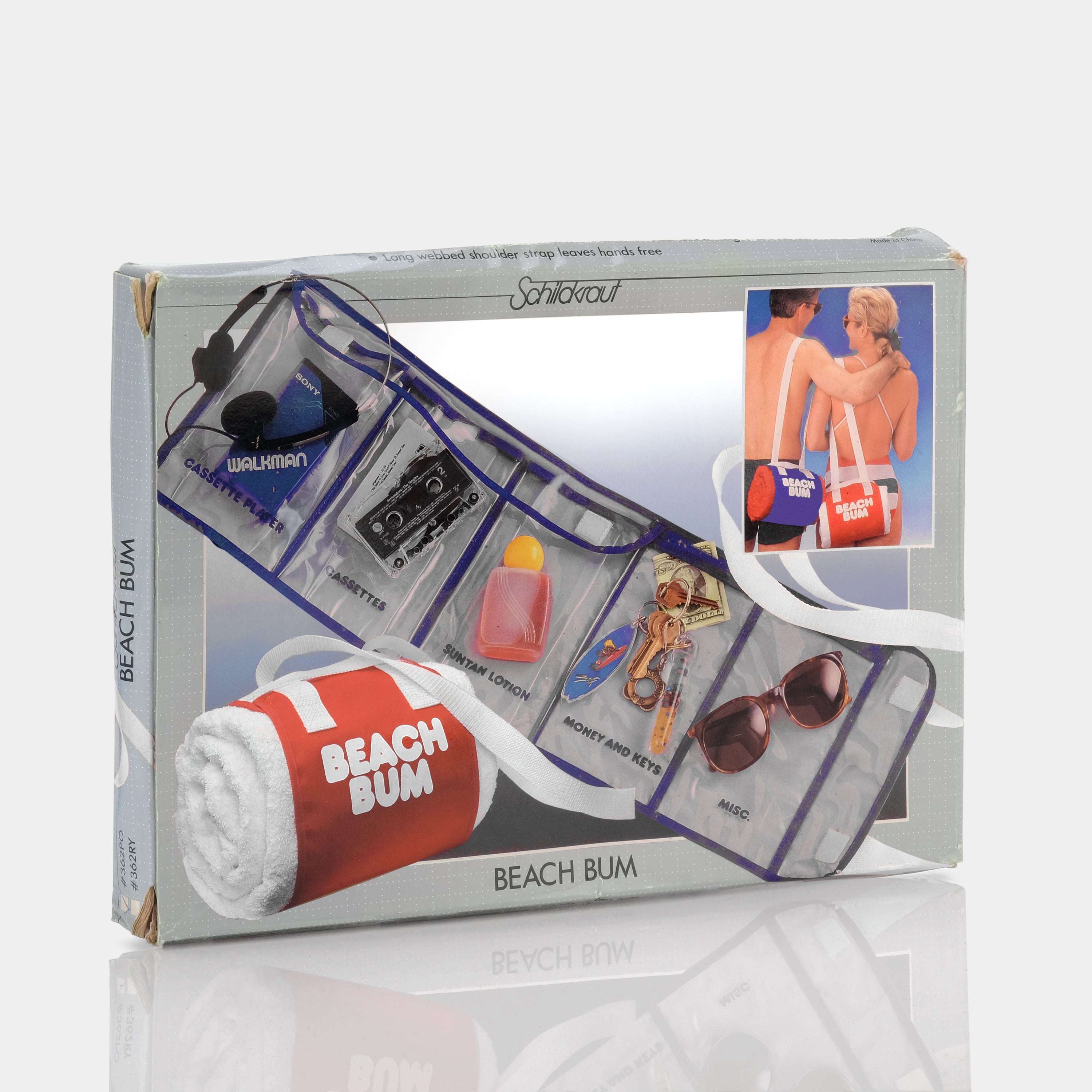 Vintage Beach Bum Nylon Tote Bag