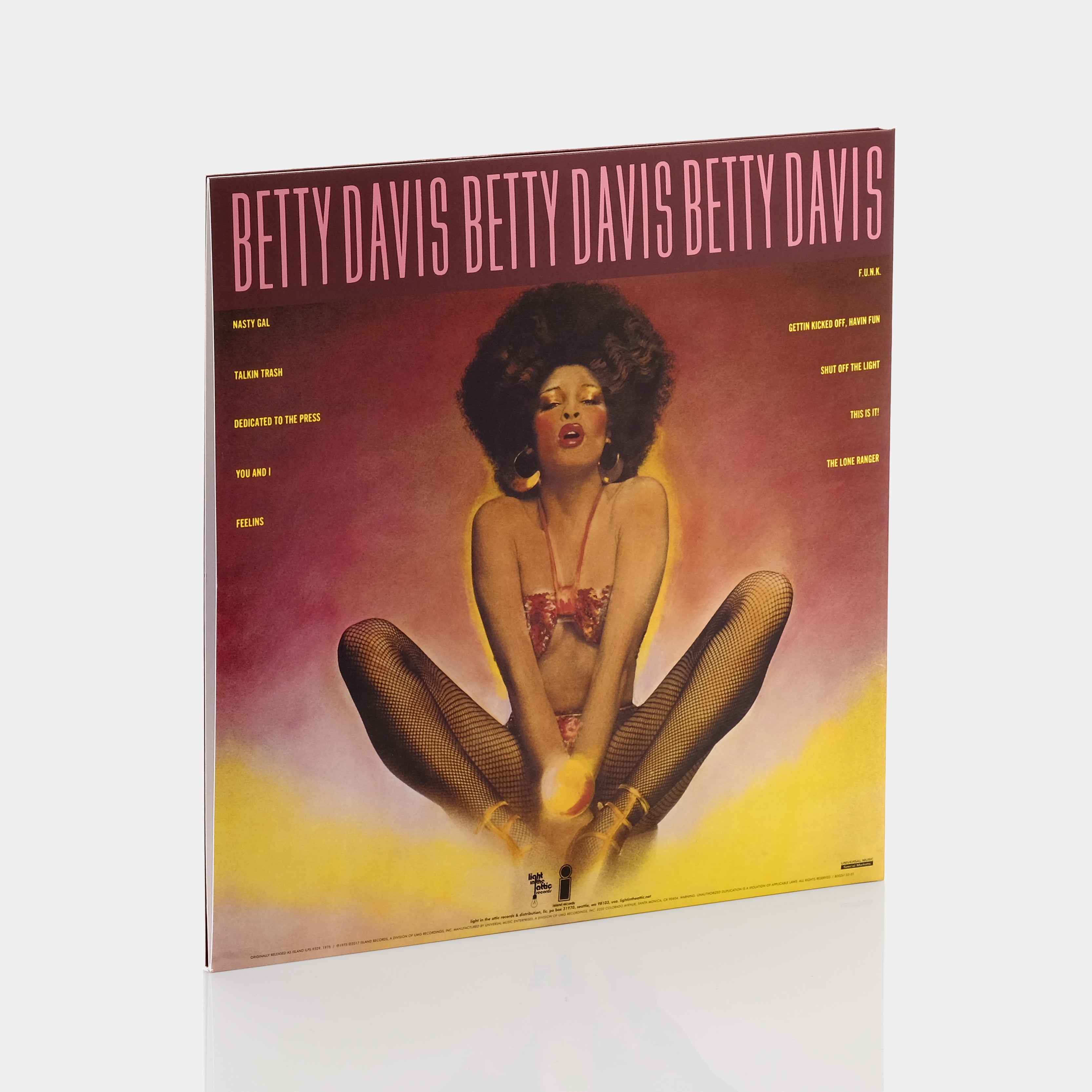 Betty Davis - Nasty Gal LP Clear Vinyl Record