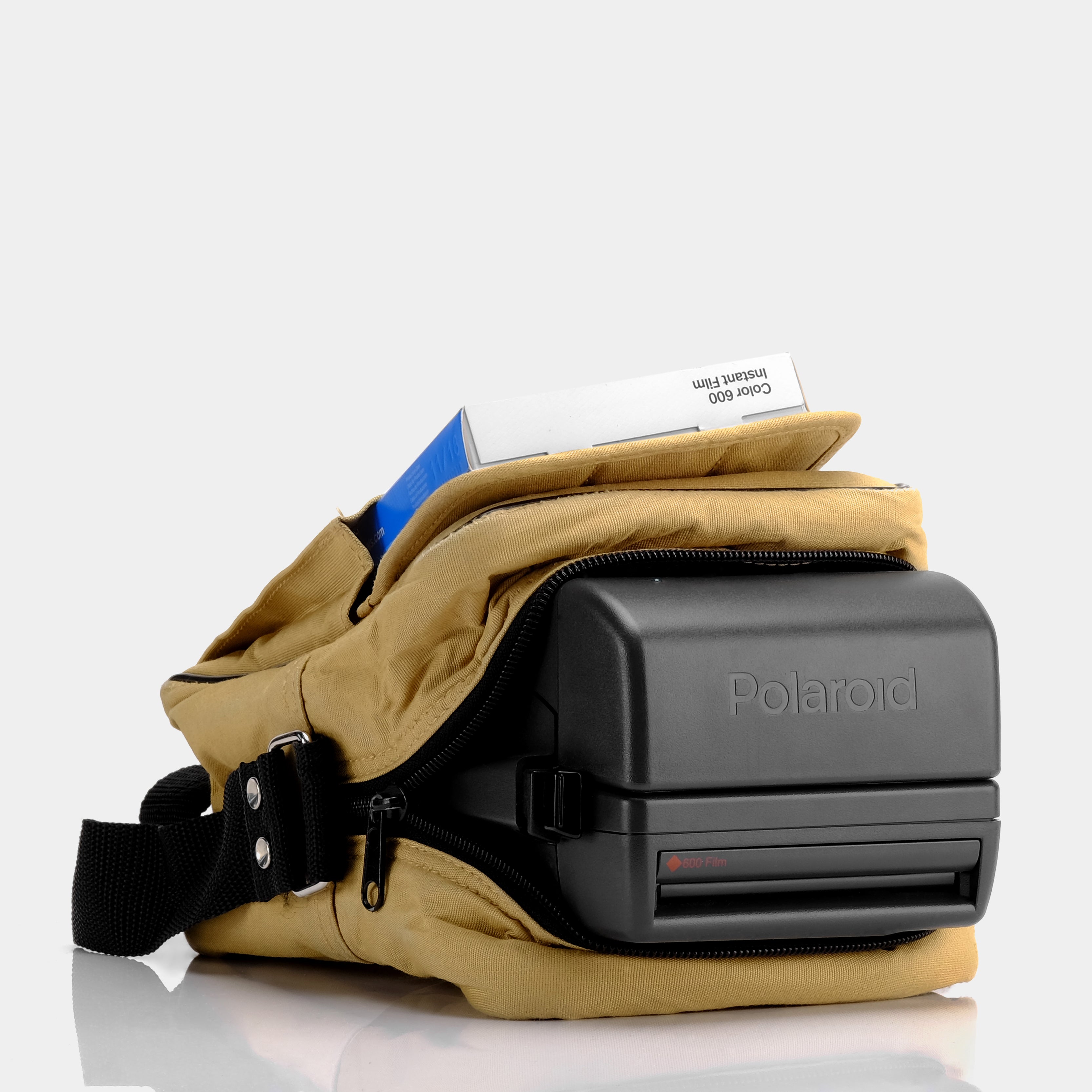 Tan Fabric Instant Camera Bag