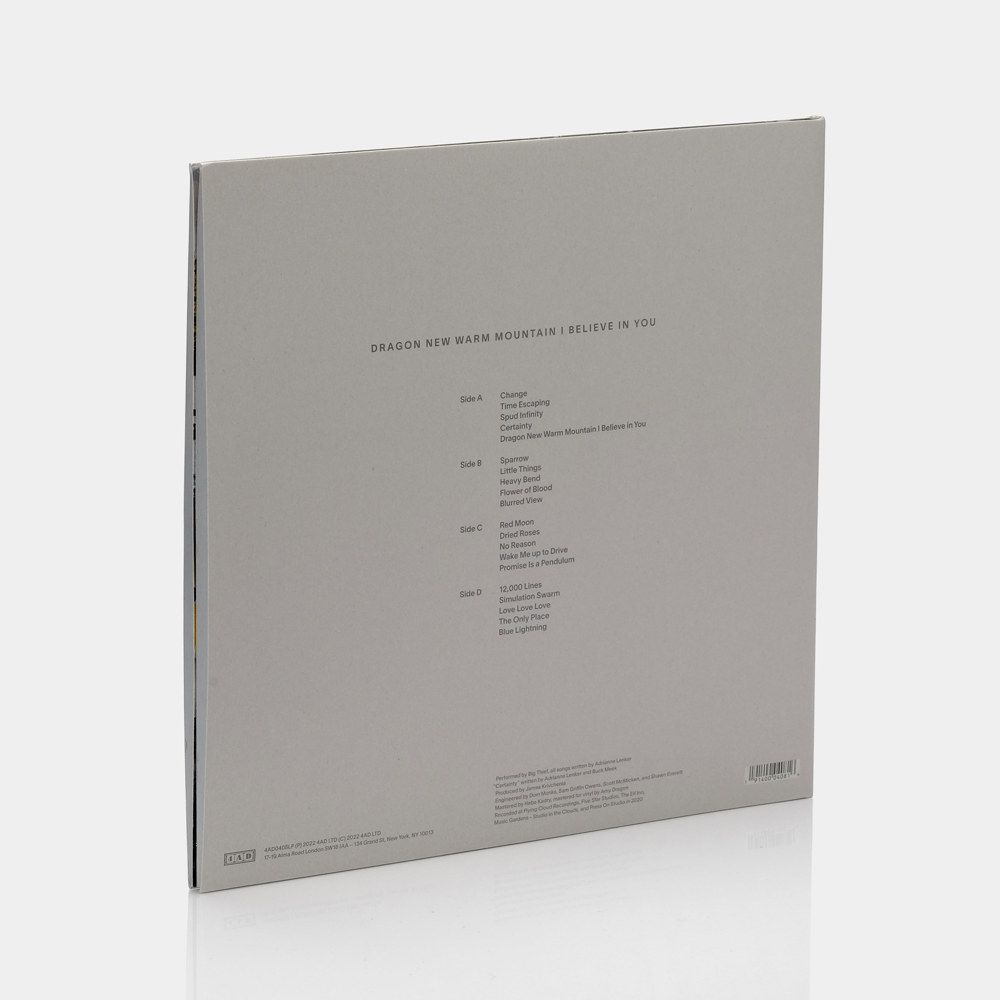 Big Thief - Dragon New Warm Mountain I Believe In You 2xLP Eco-Friendly Colored Vinyl Record