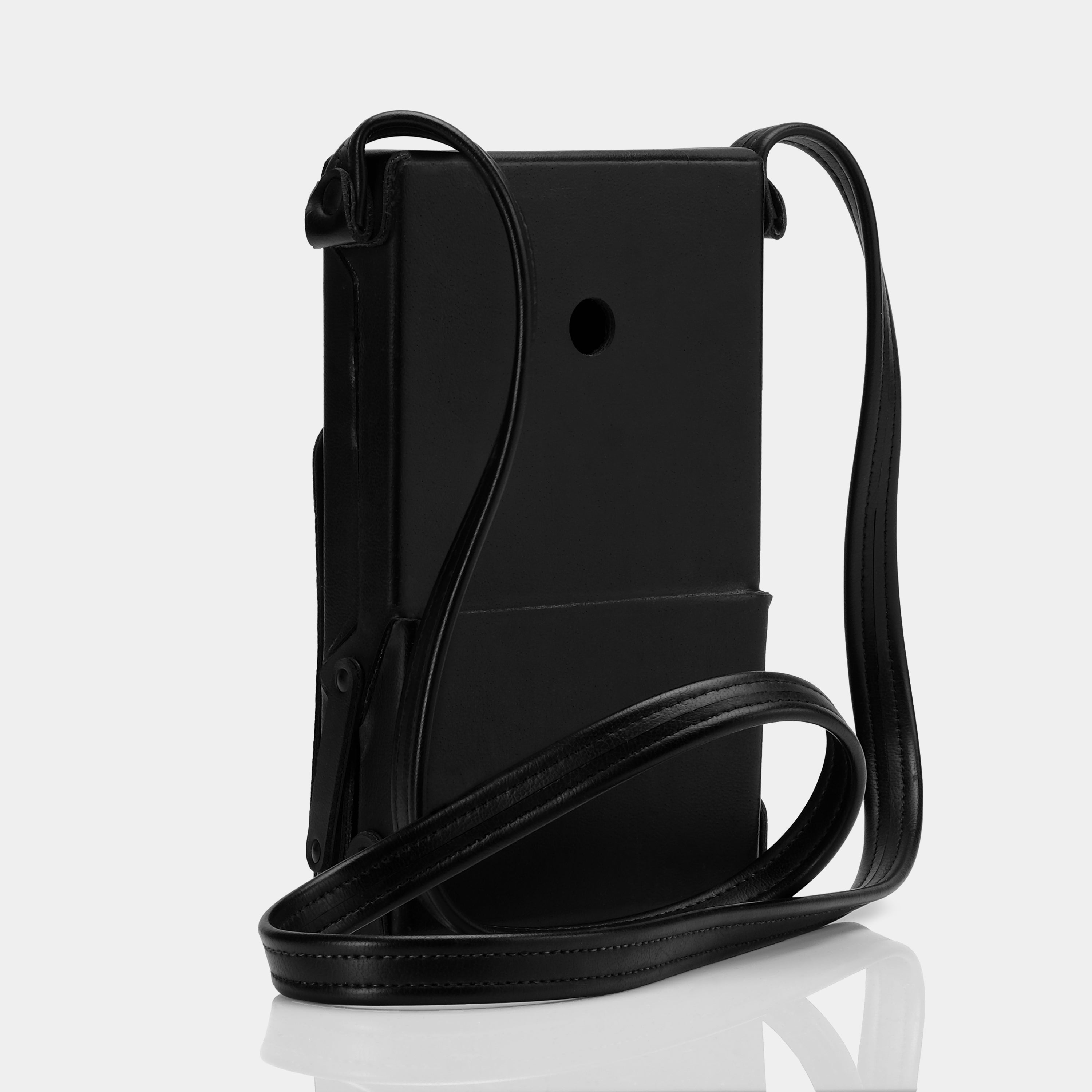 Polaroid SX-70 "Ever-Ready" Style Black Leather Folding Camera Case