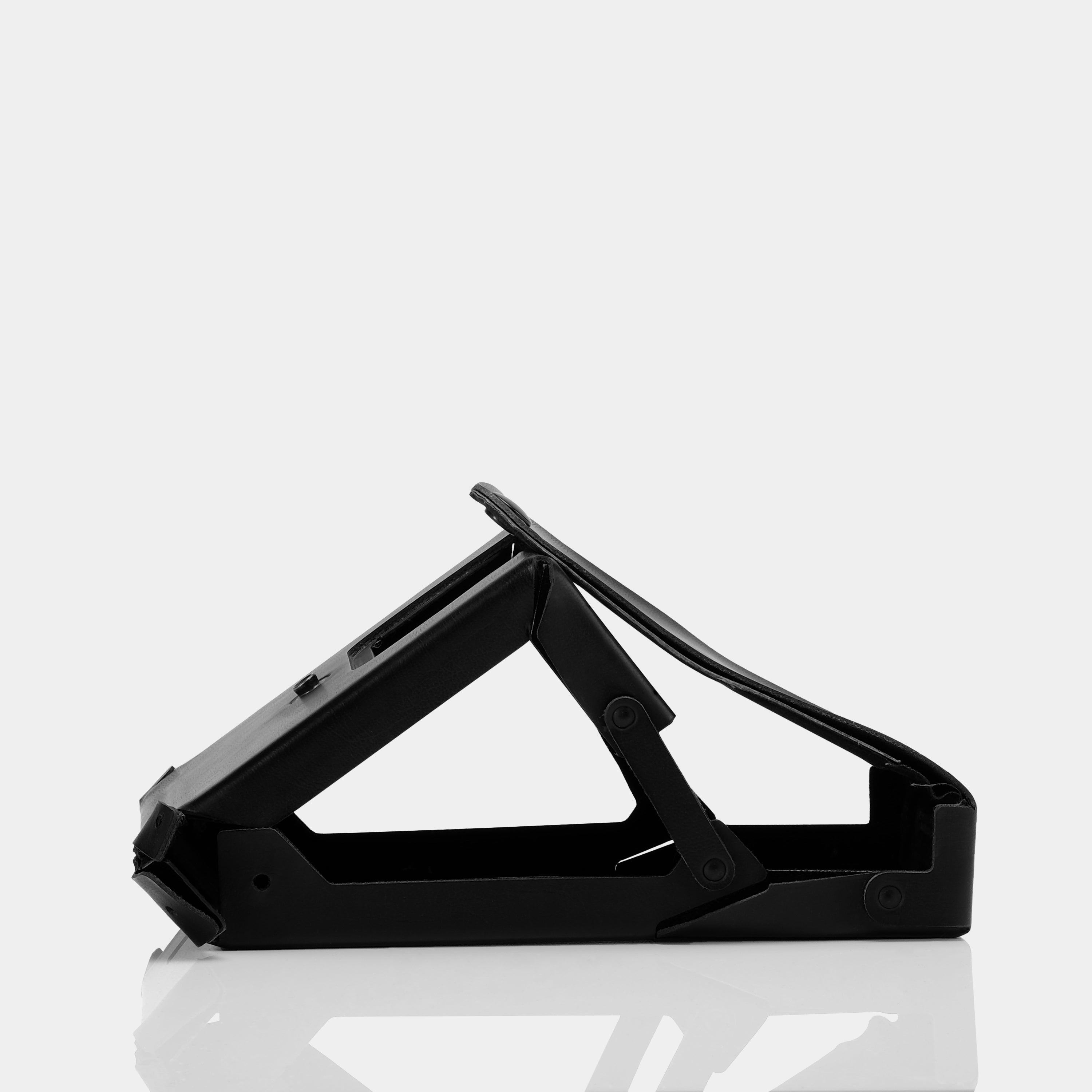 Polaroid SX-70 "Ever-Ready" Style Black Leather Folding Camera Case