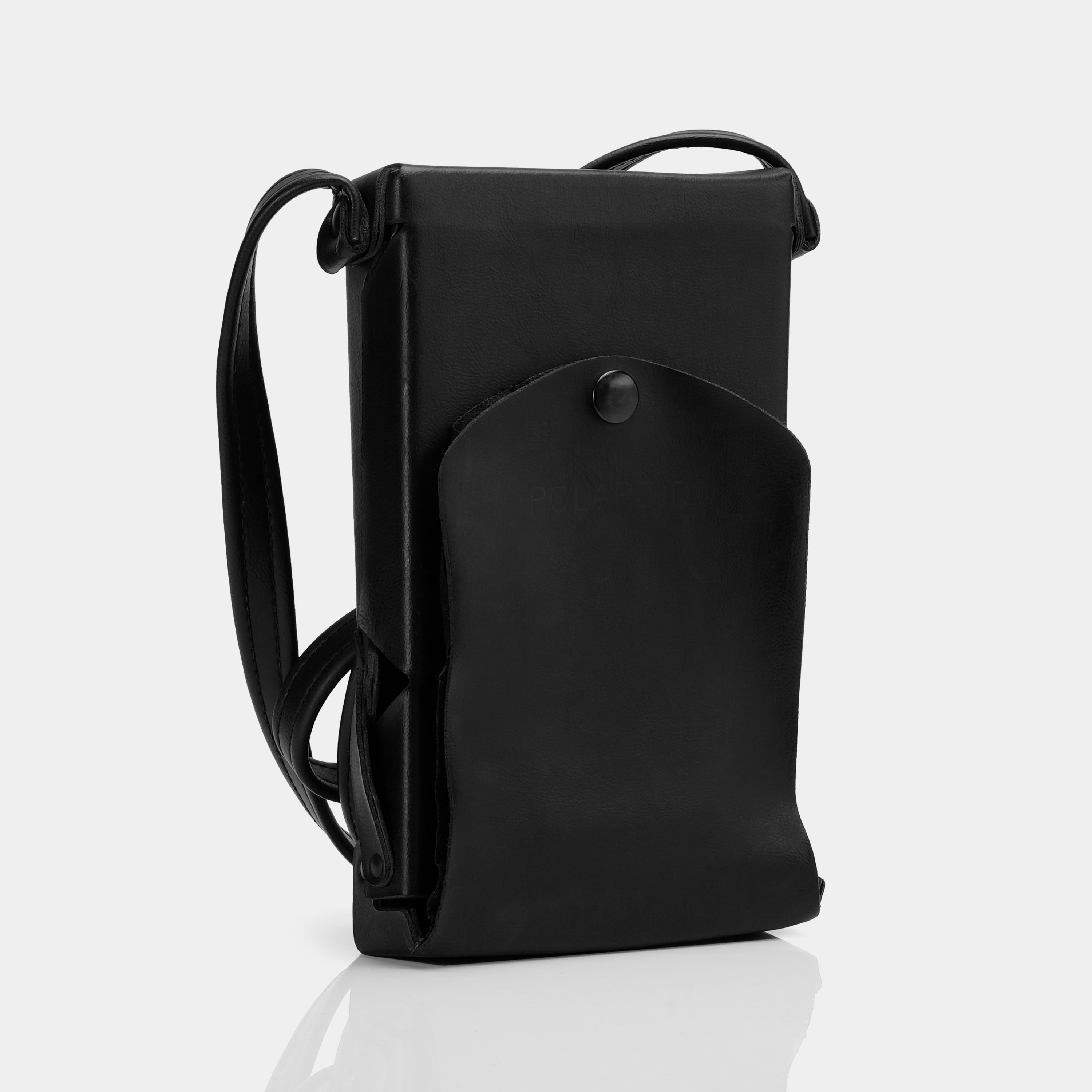 Polaroid SX-70 "Ever-Ready" Style Black Leather Folding Camera Case