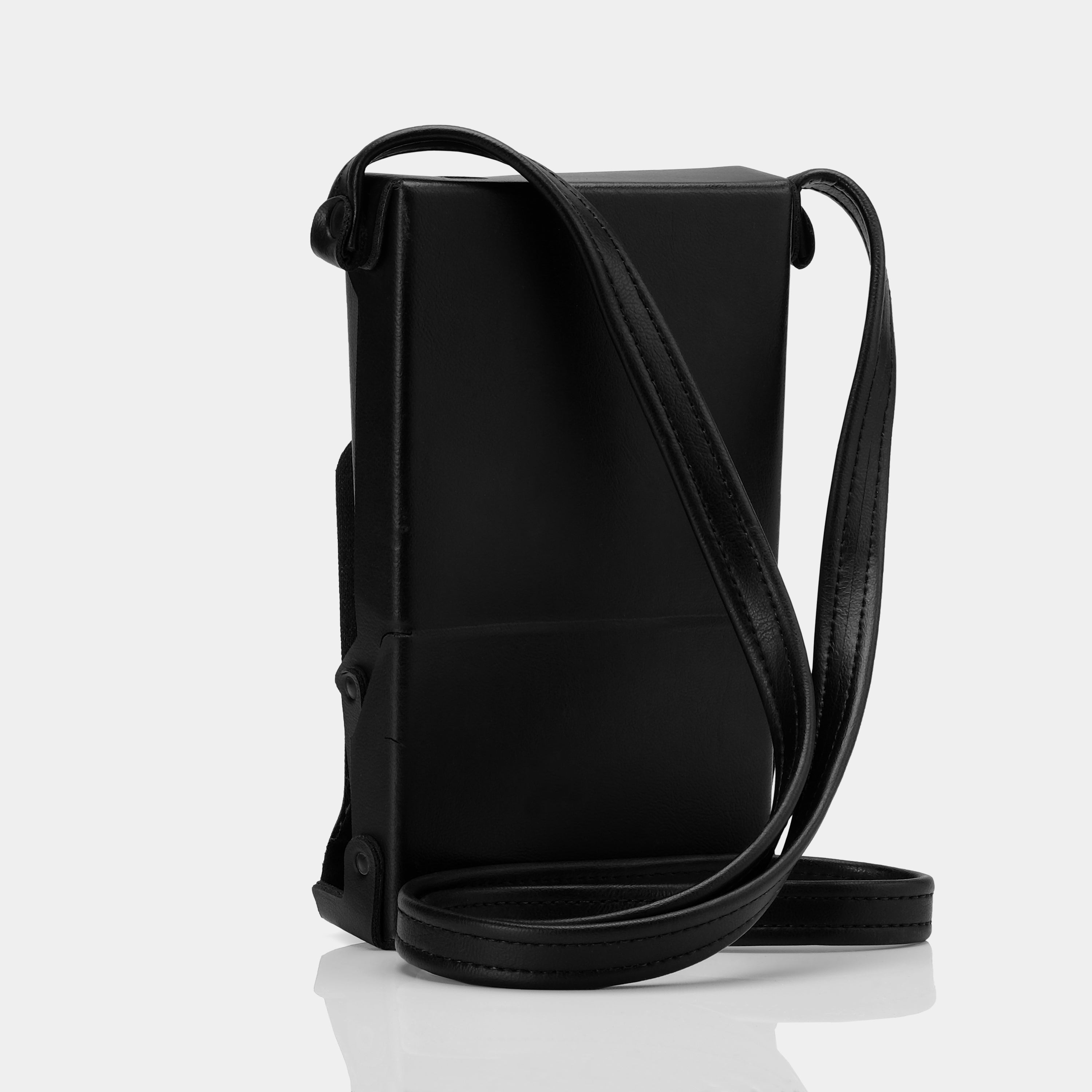 Polaroid SX-70 "Ever-Ready" Style Black Leather Folding Camera Case