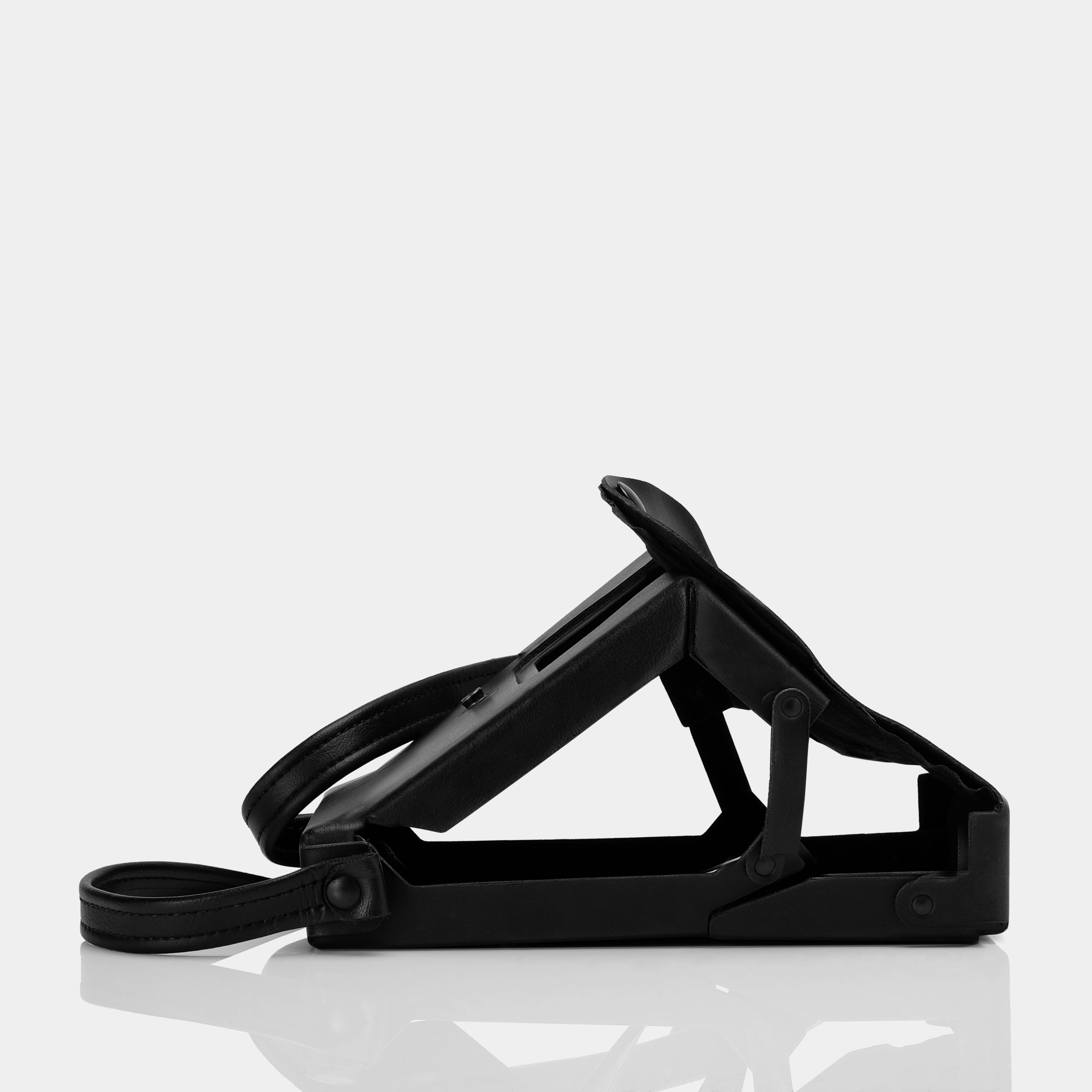 Polaroid SX-70 "Ever-Ready" Style Black Leather Folding Camera Case