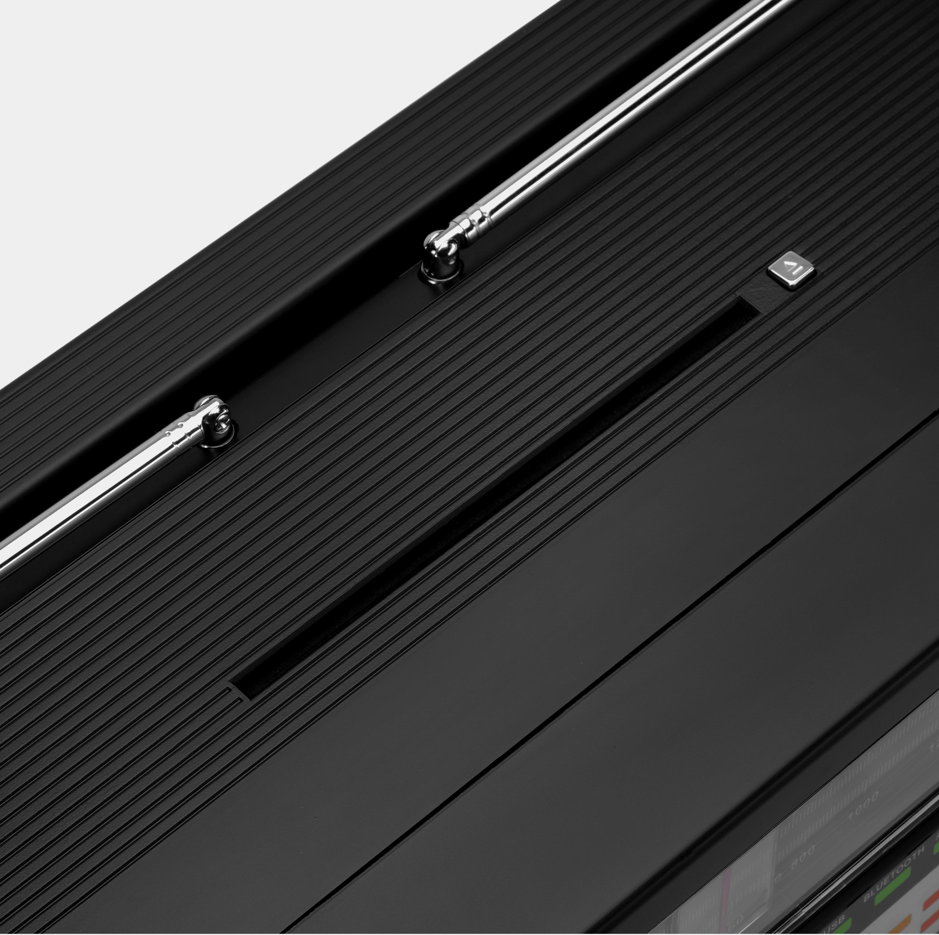 GPO Brooklyn Bluetooth Boombox Stereo Black Cassette and CD Player