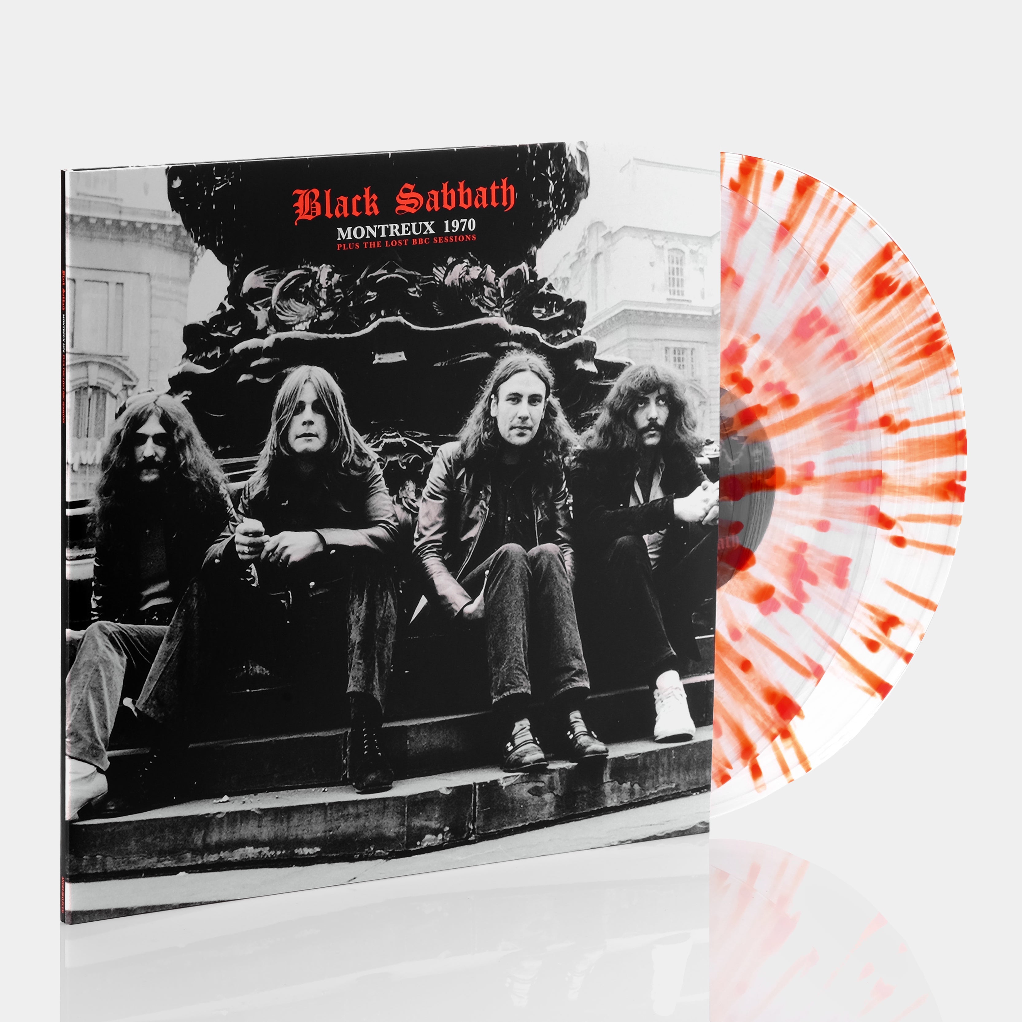 Black Sabbath - Montreux 1970 Plus The Lost BBC Sessions 2xLP Clear/Red Splatter Vinyl Record