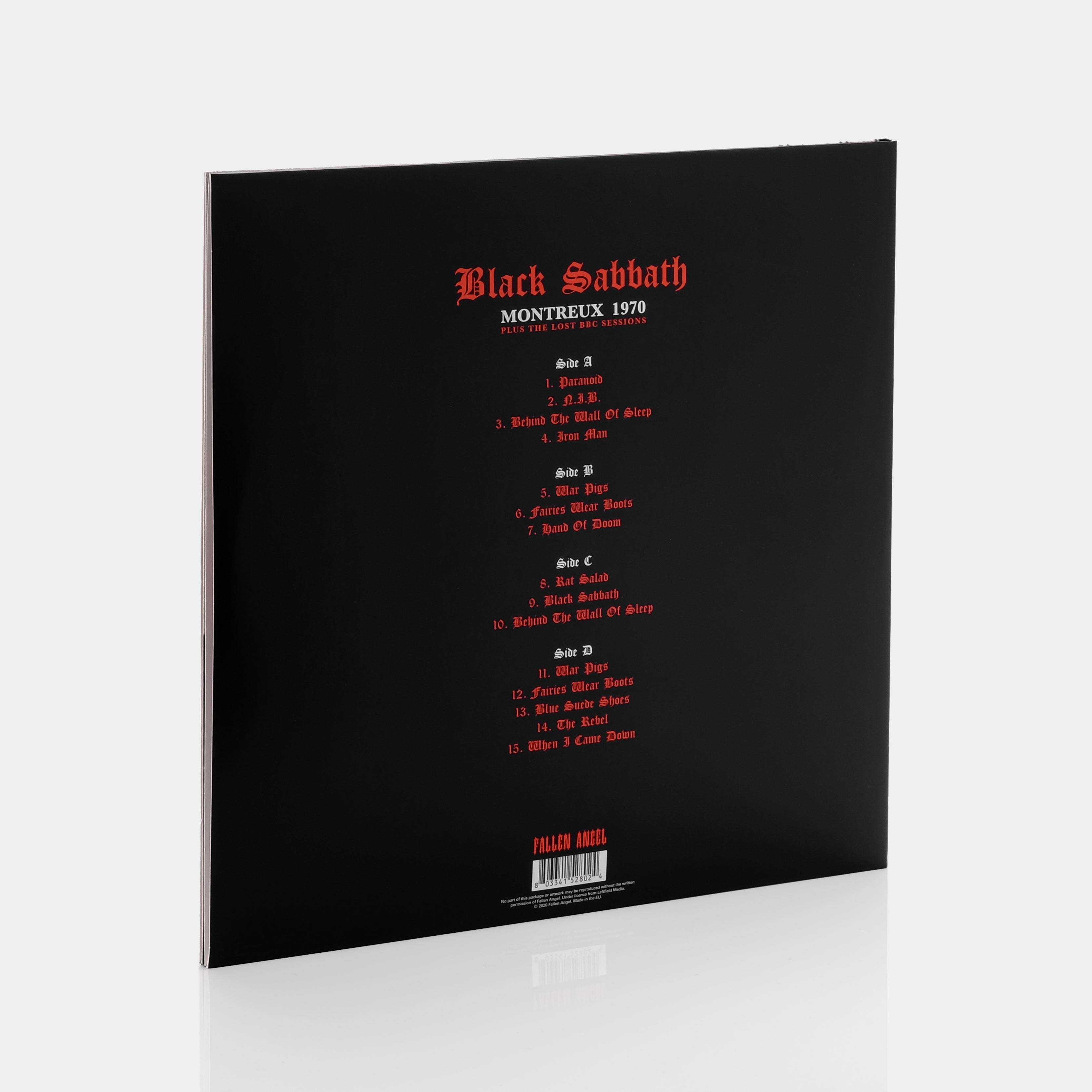 Black Sabbath - Montreux 1970 Plus The Lost BBC Sessions 2xLP Clear/Red Splatter Vinyl Record