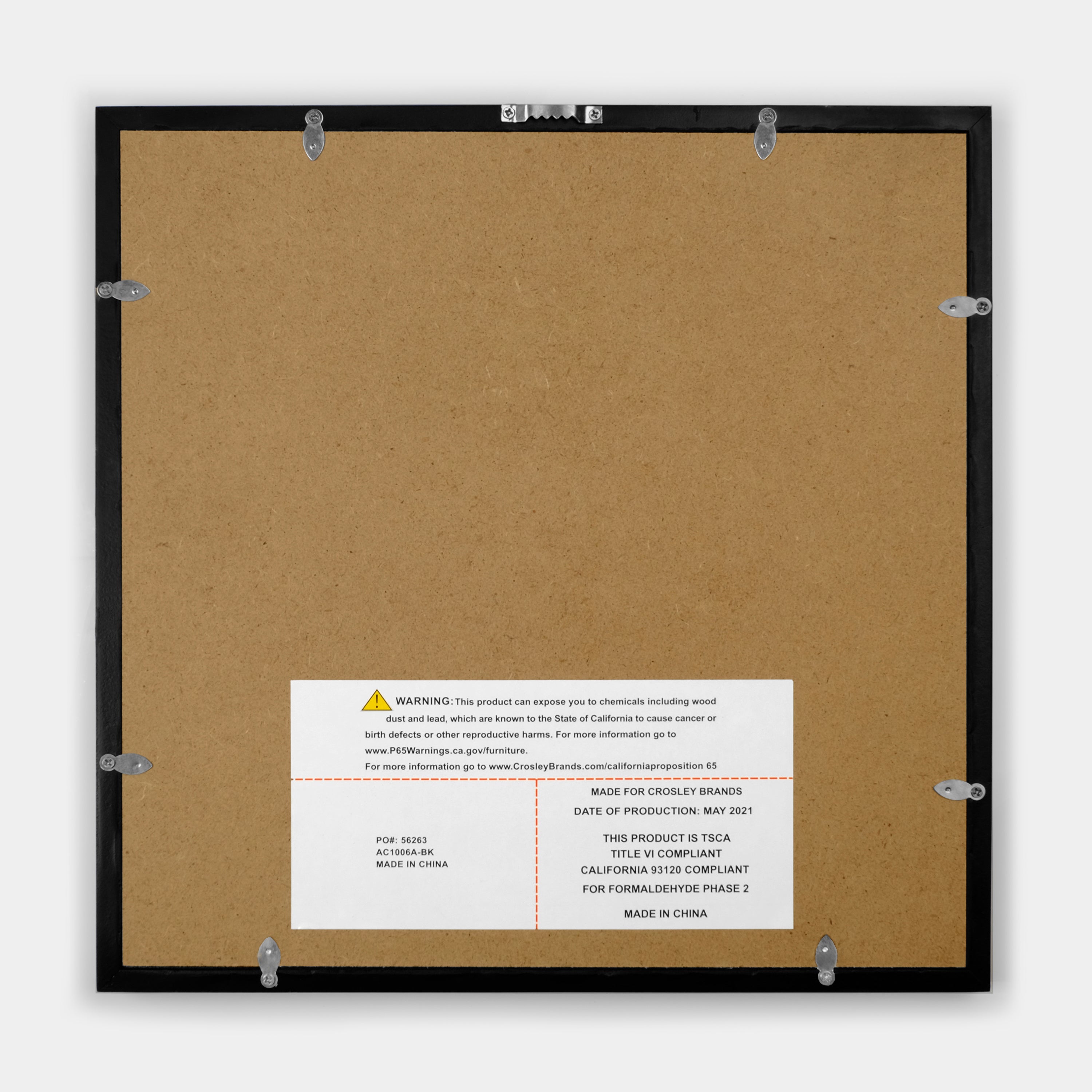 Crosley Wood Vinyl Record Frame - Black