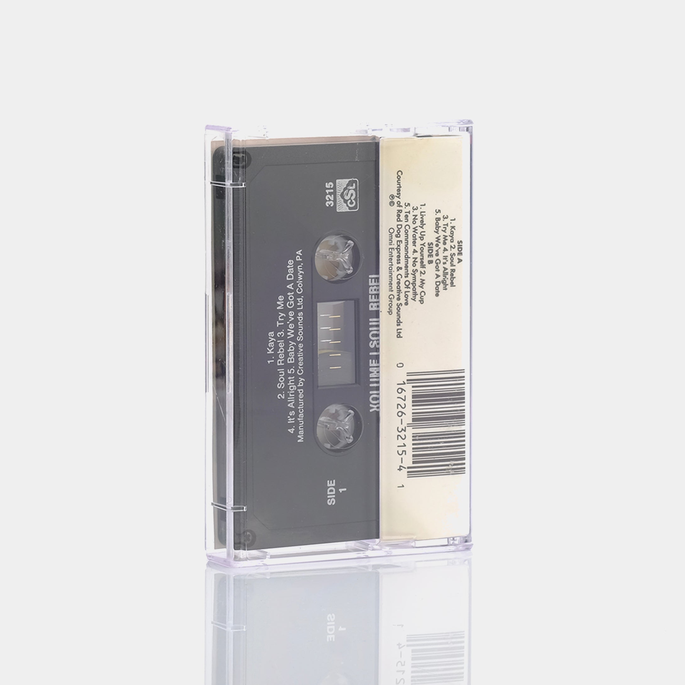 Bob Marley - Vol. 1 Rebel Soul Cassette Tape