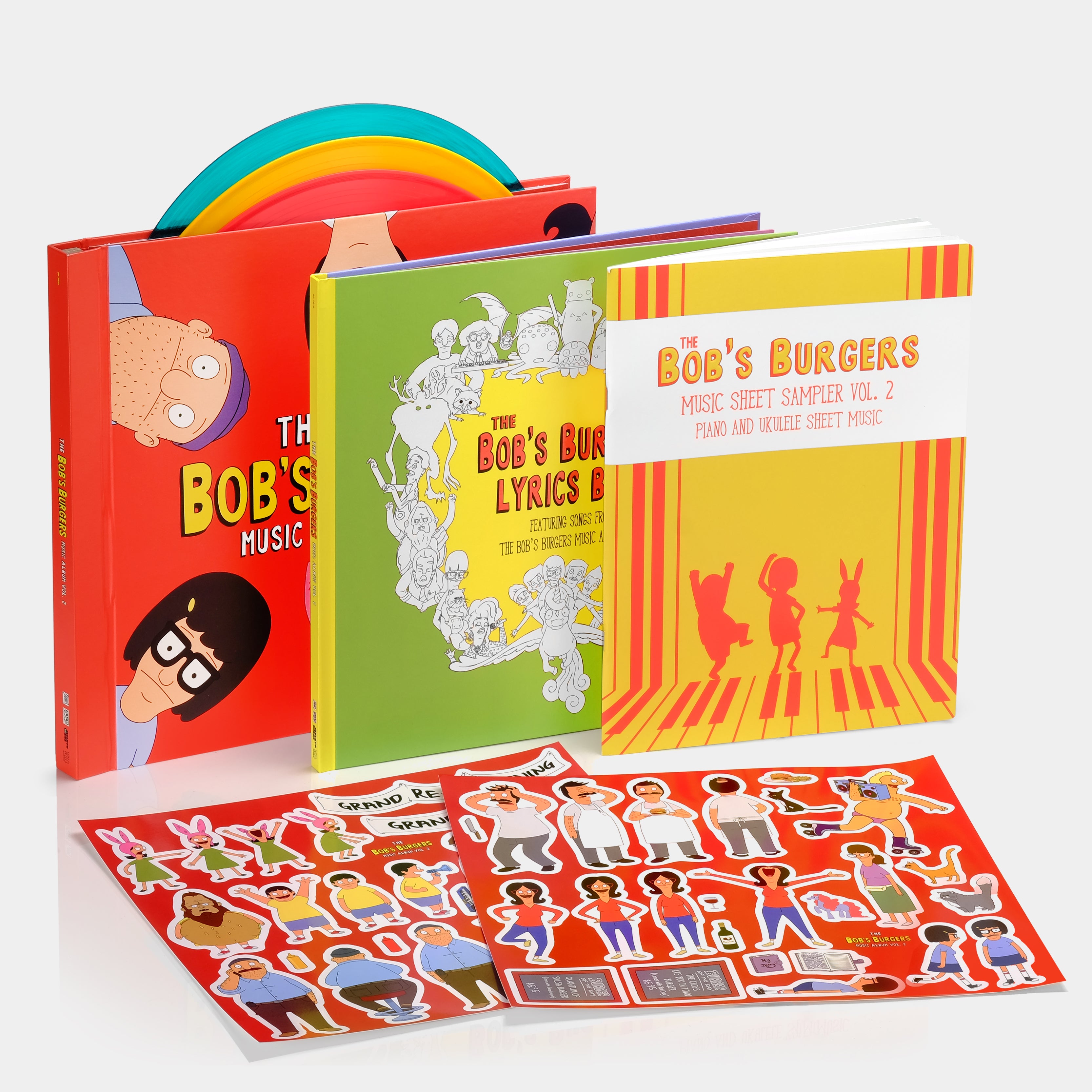 Bob's Burgers - The Bob's Burgers Music Album (Vol. 2) 3xLP Multicolored Vinyl Record Deluxe Box Set