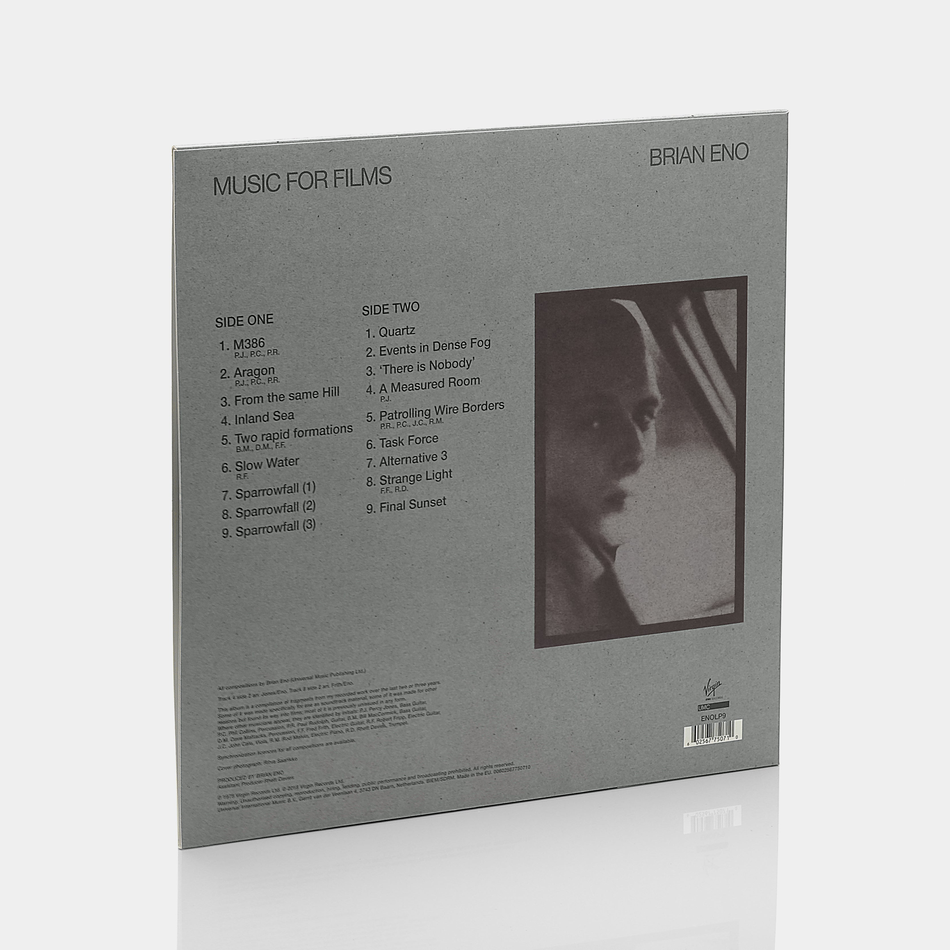 Brian Eno - Music For Films LP Vinyl Record