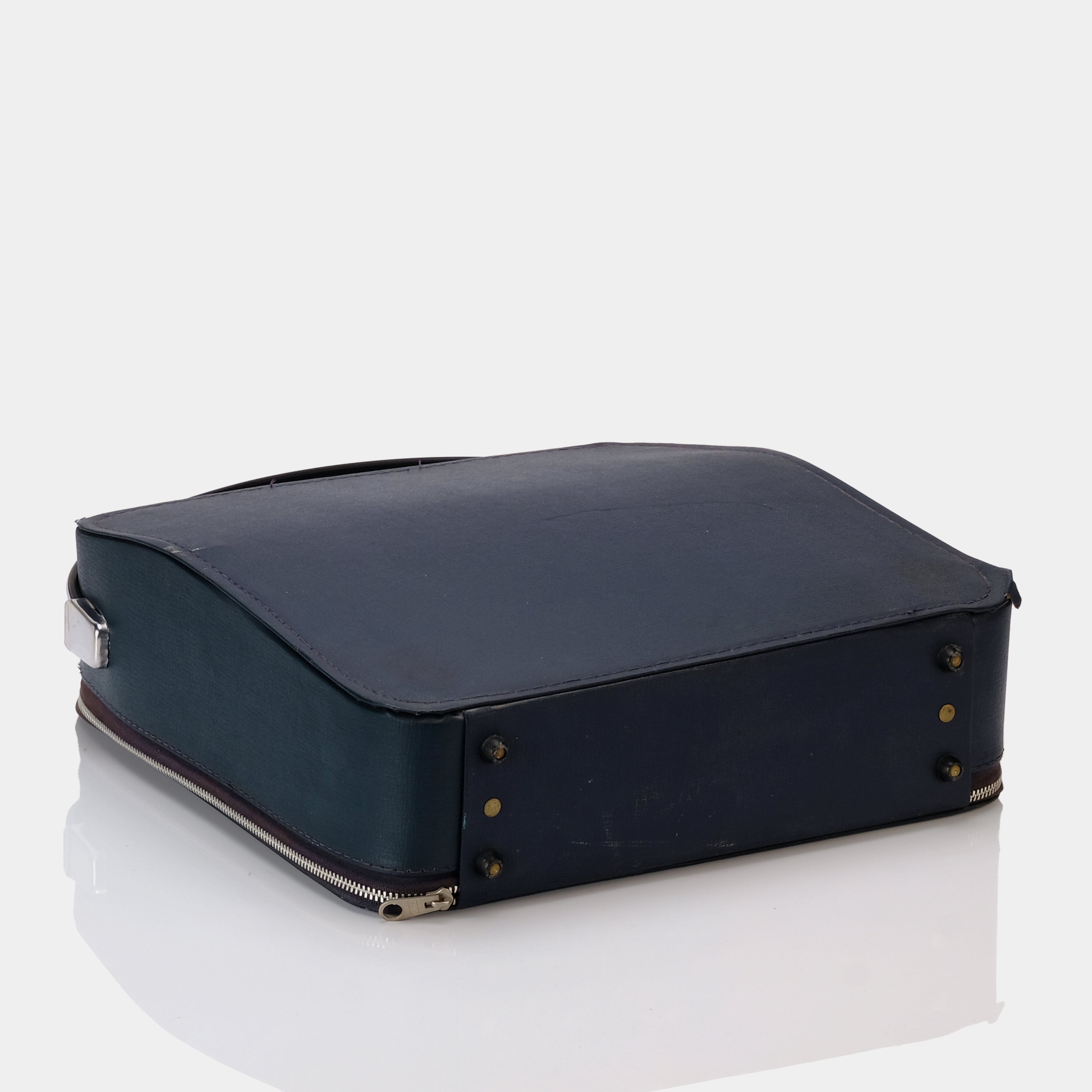 Brother Opus 889 Blue Manual Typewriter and Case