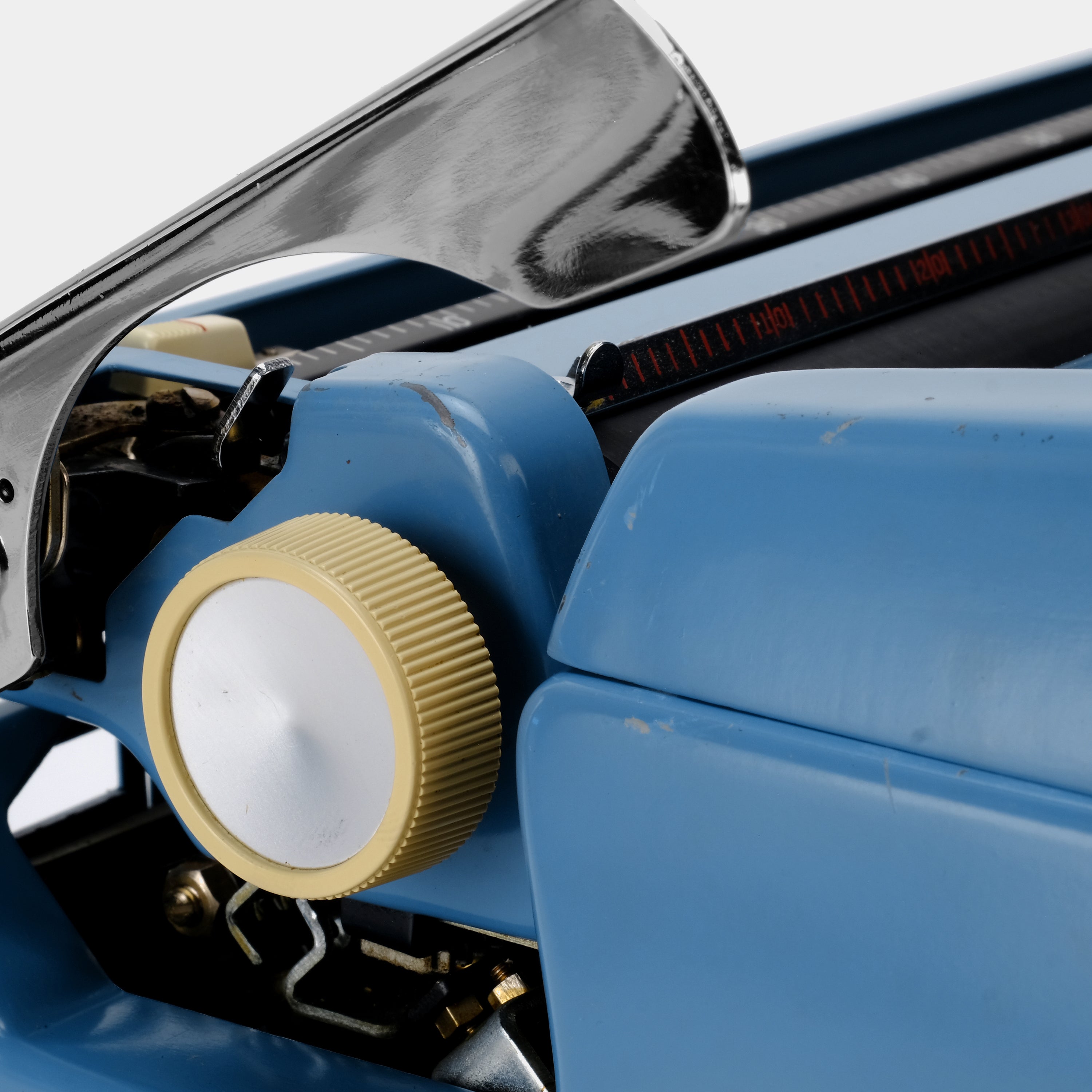 Brother Opus 889 Blue Manual Typewriter and Case