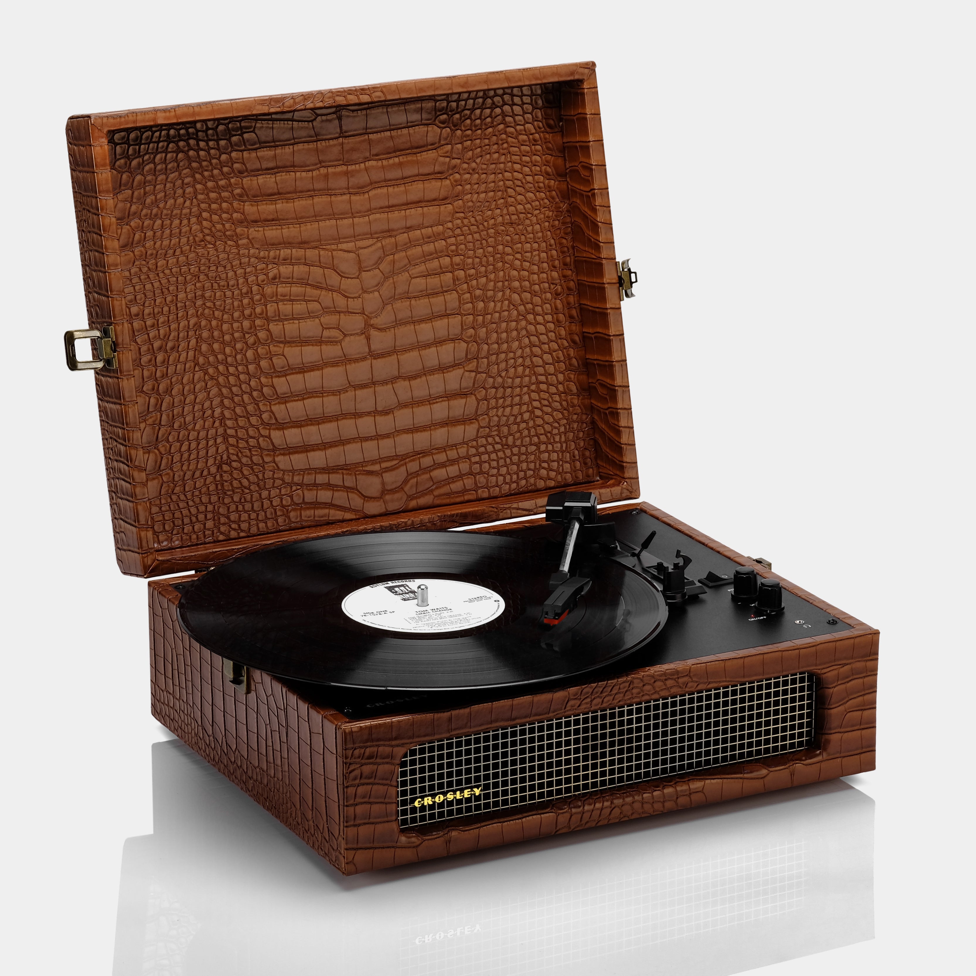 Crosley Voyager Brown Portable Turntable with Bluetooth