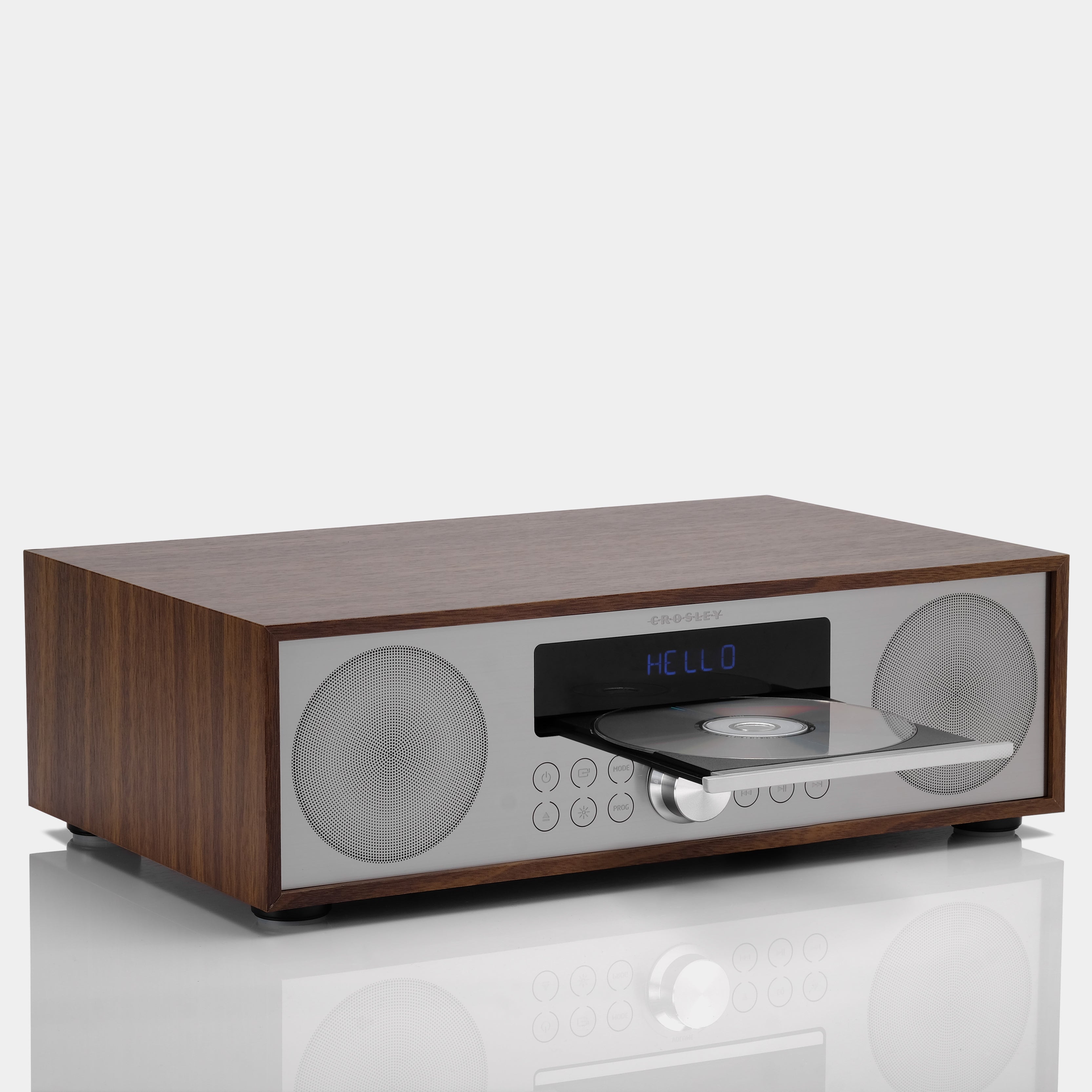 Crosley Fleetwood Walnut Radio CD Player