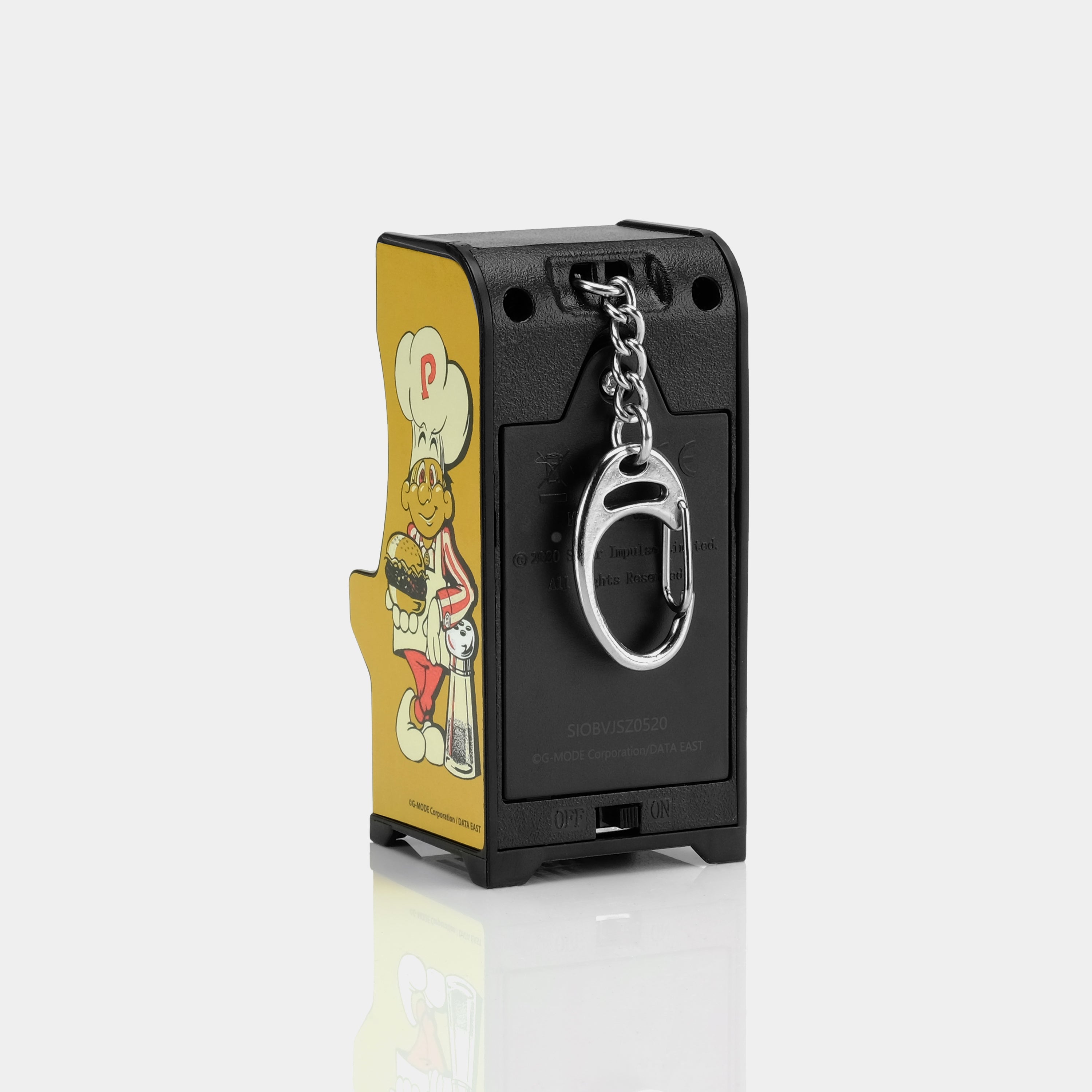 Tiny Arcade Burger Time Game Keychain