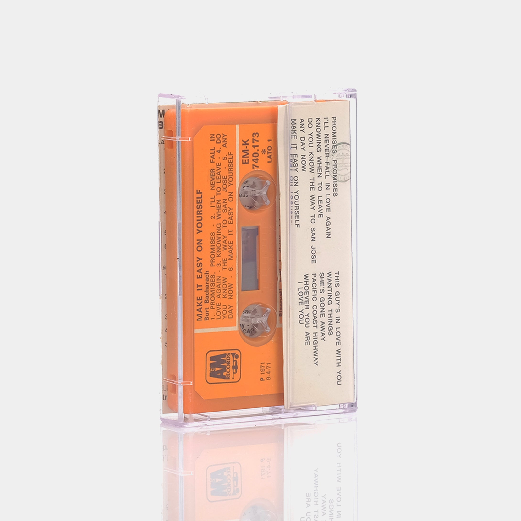 Burt Bacharach - Make It Easy On Yourself Cassette Tape