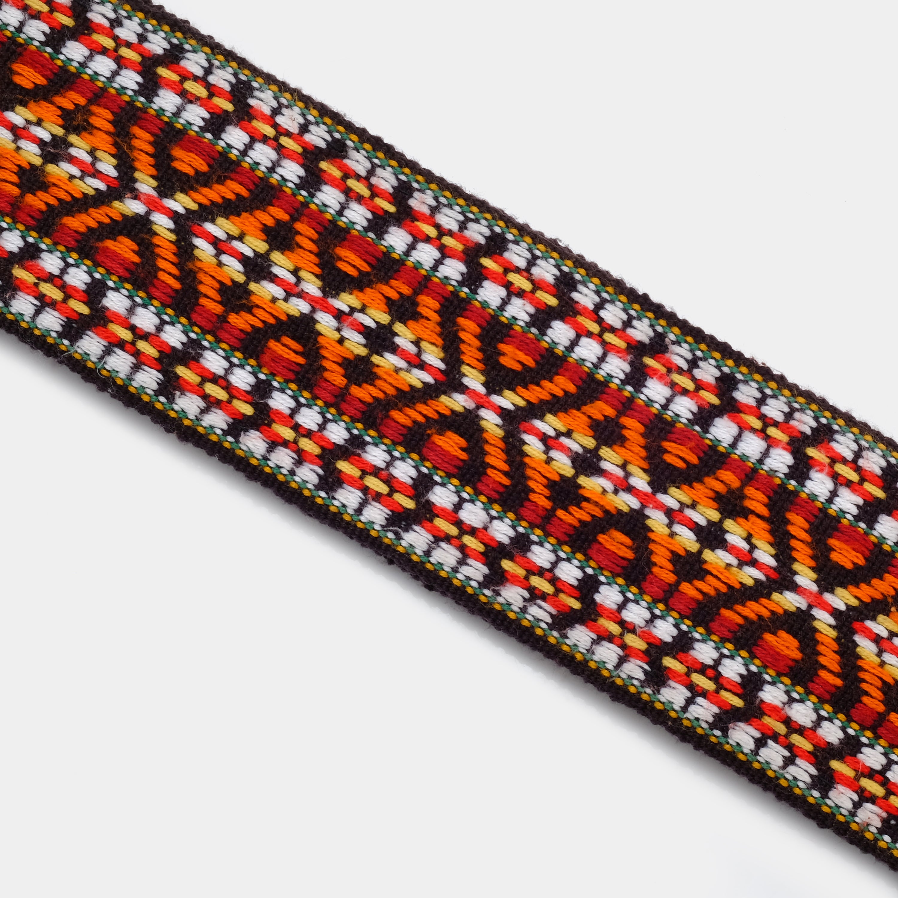 Vintage Red and Orange Patterned Hippie Camera Strap