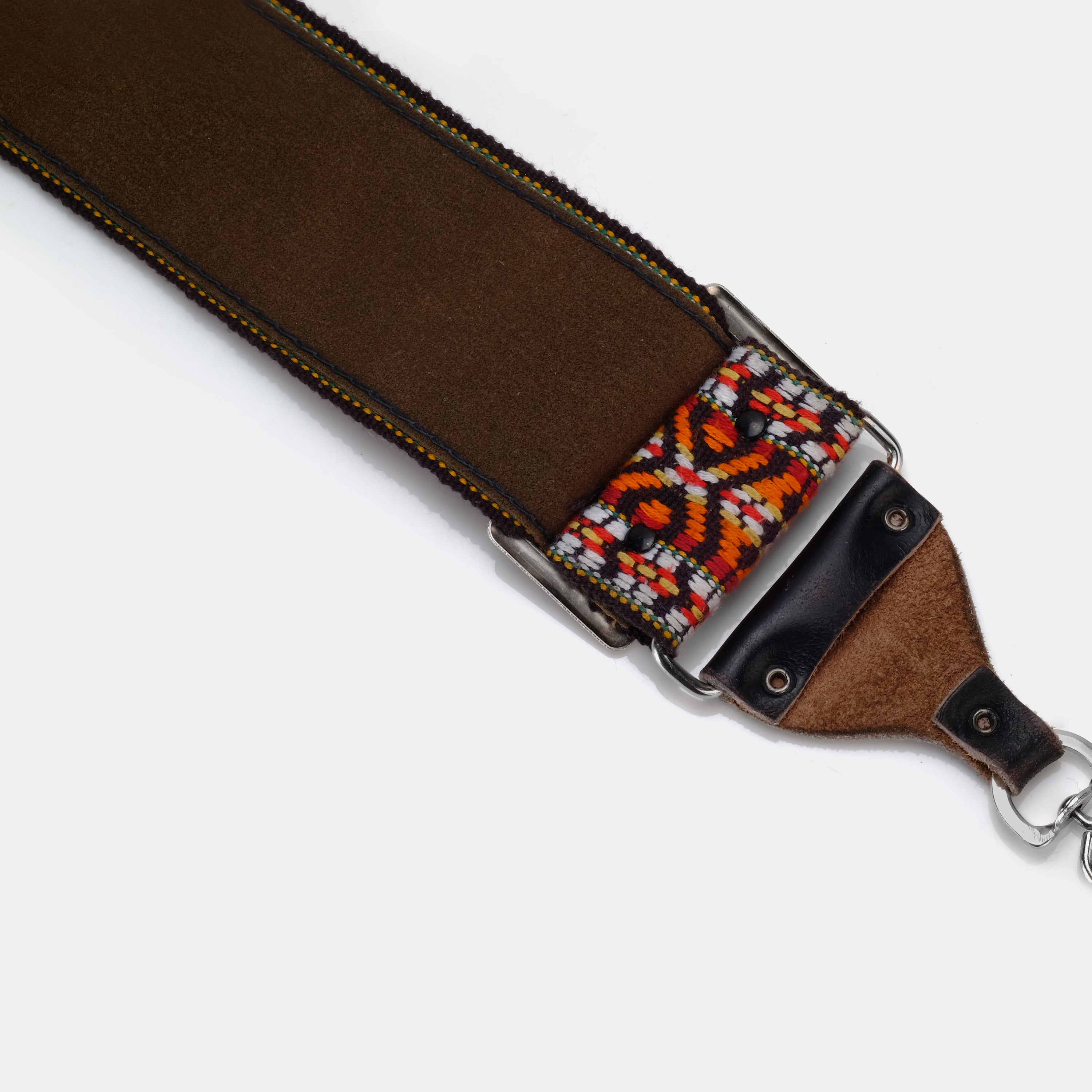 Vintage Red and Orange Patterned Hippie Camera Strap
