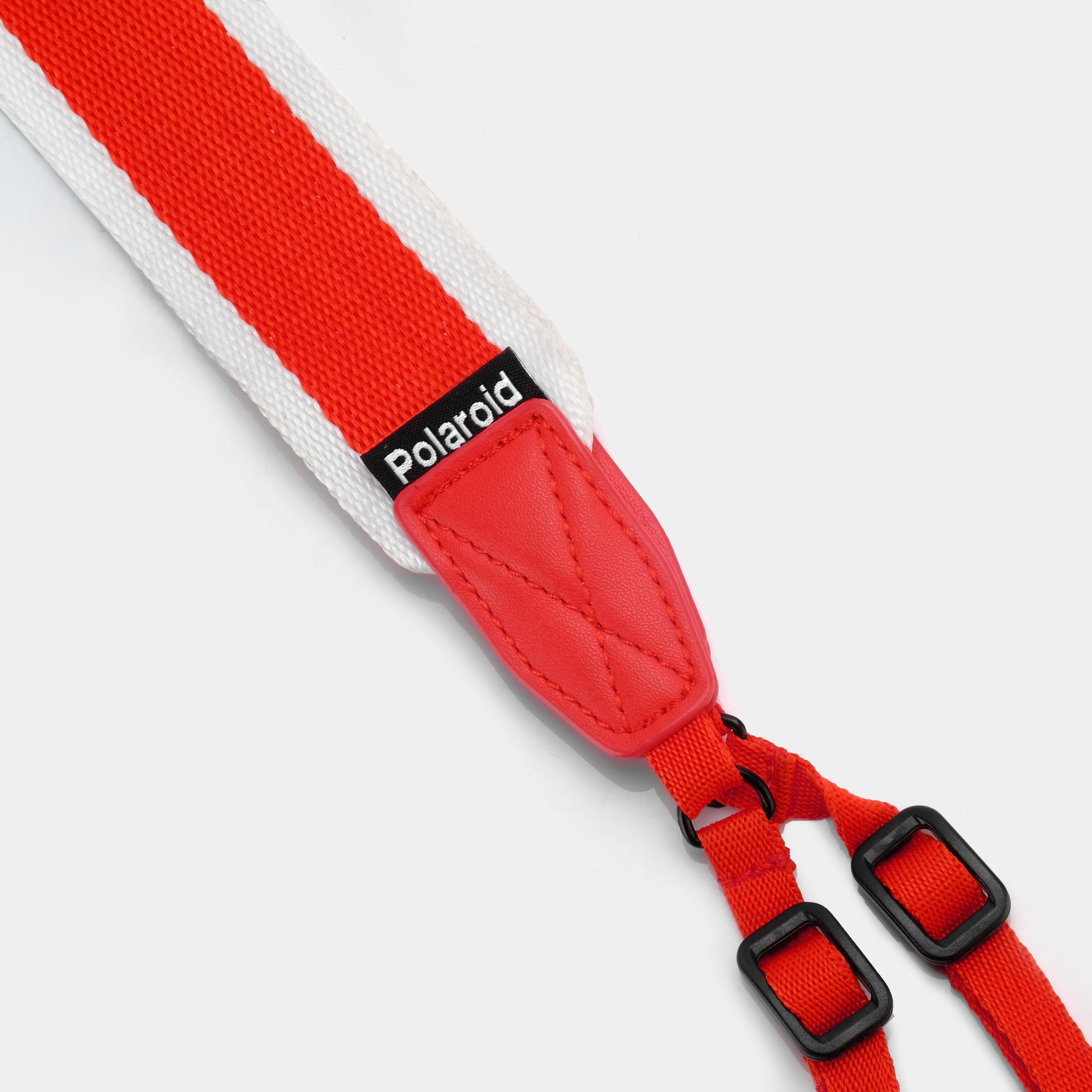 Polaroid Logo Red and White Camera Strap