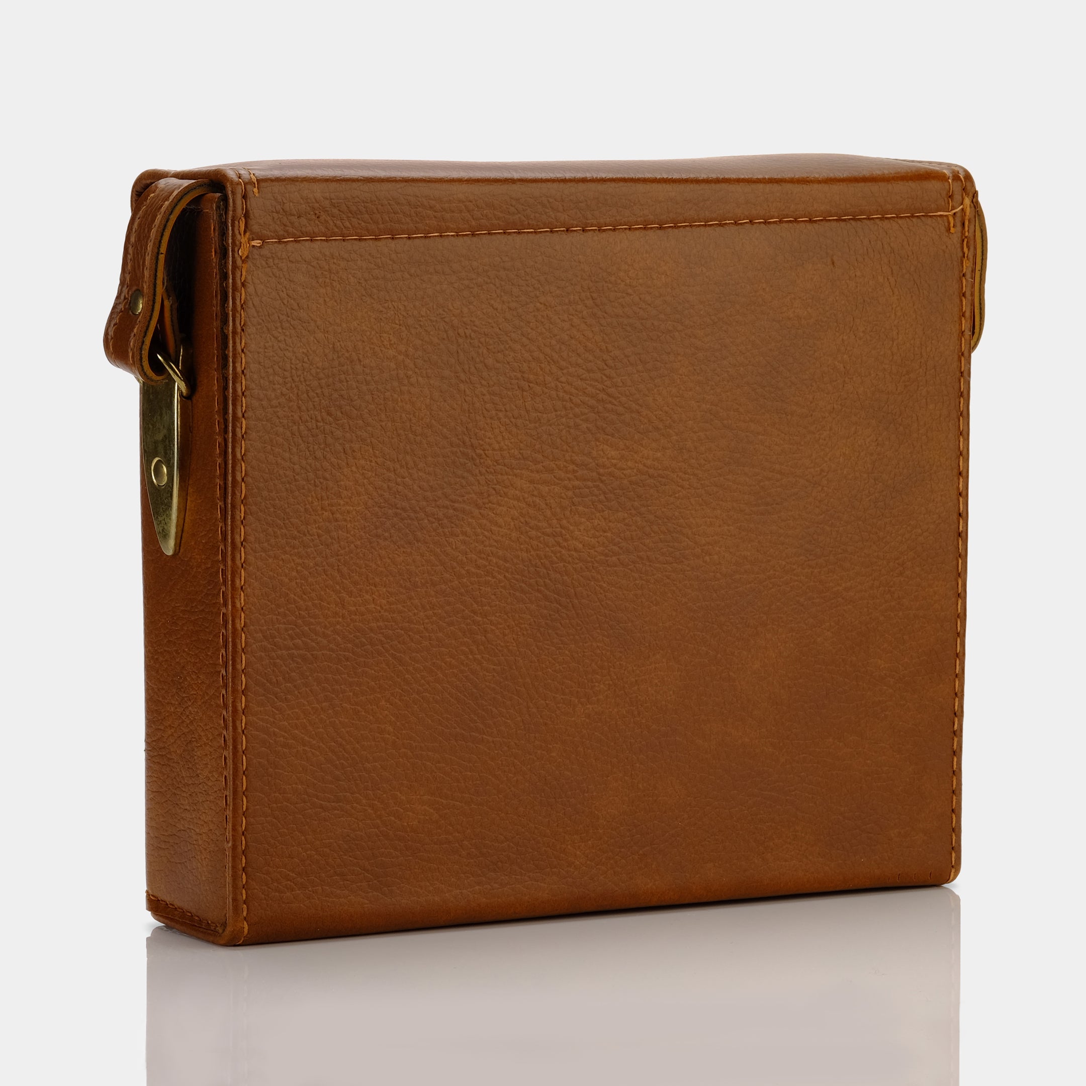 Brown Leather Folding Camera Bag