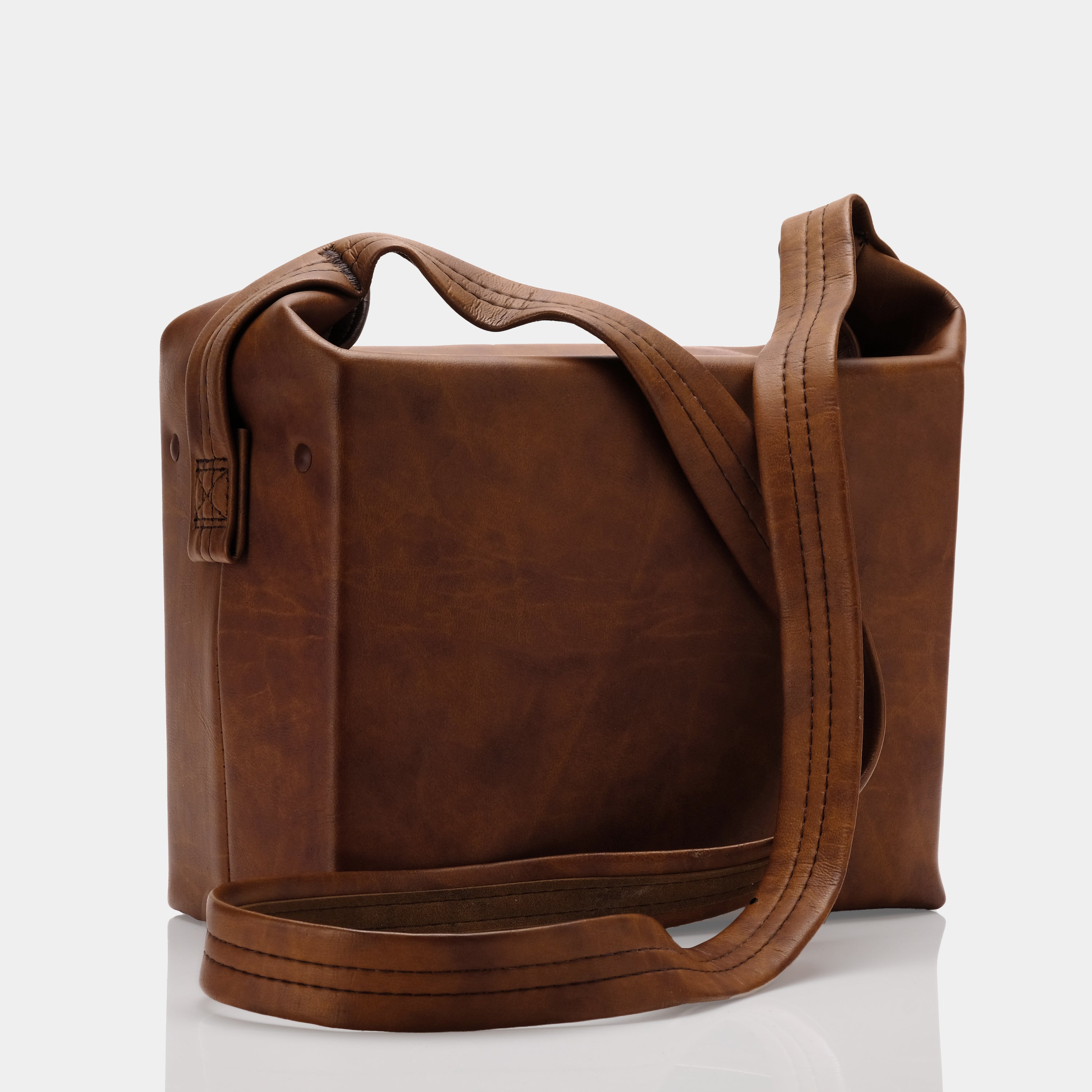 Brown Vinyl Polaroid Instant Camera Case